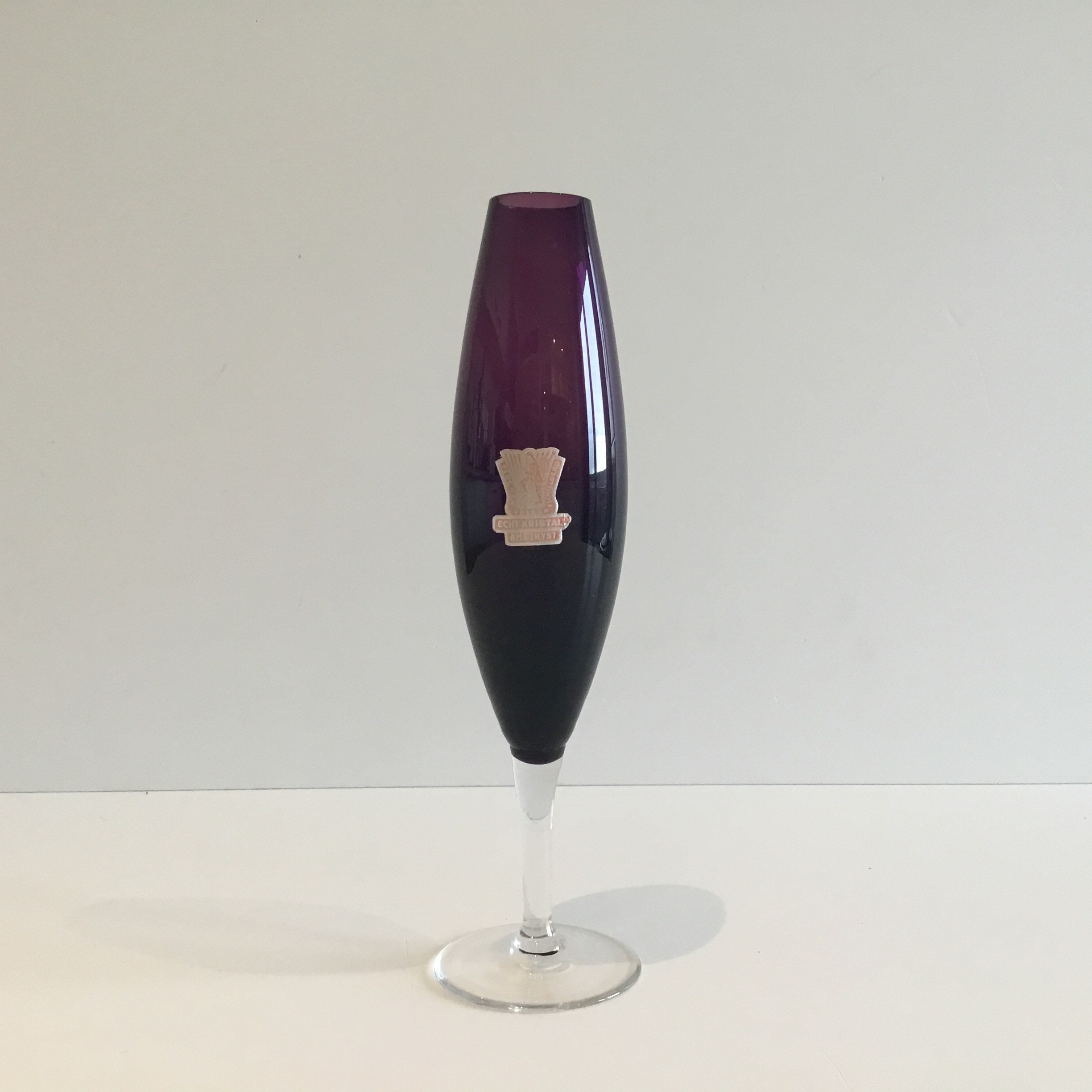 Vintage German Vase – Amethyst Crystal by Fischer (1940s, West Germany) — photo 2 of 8