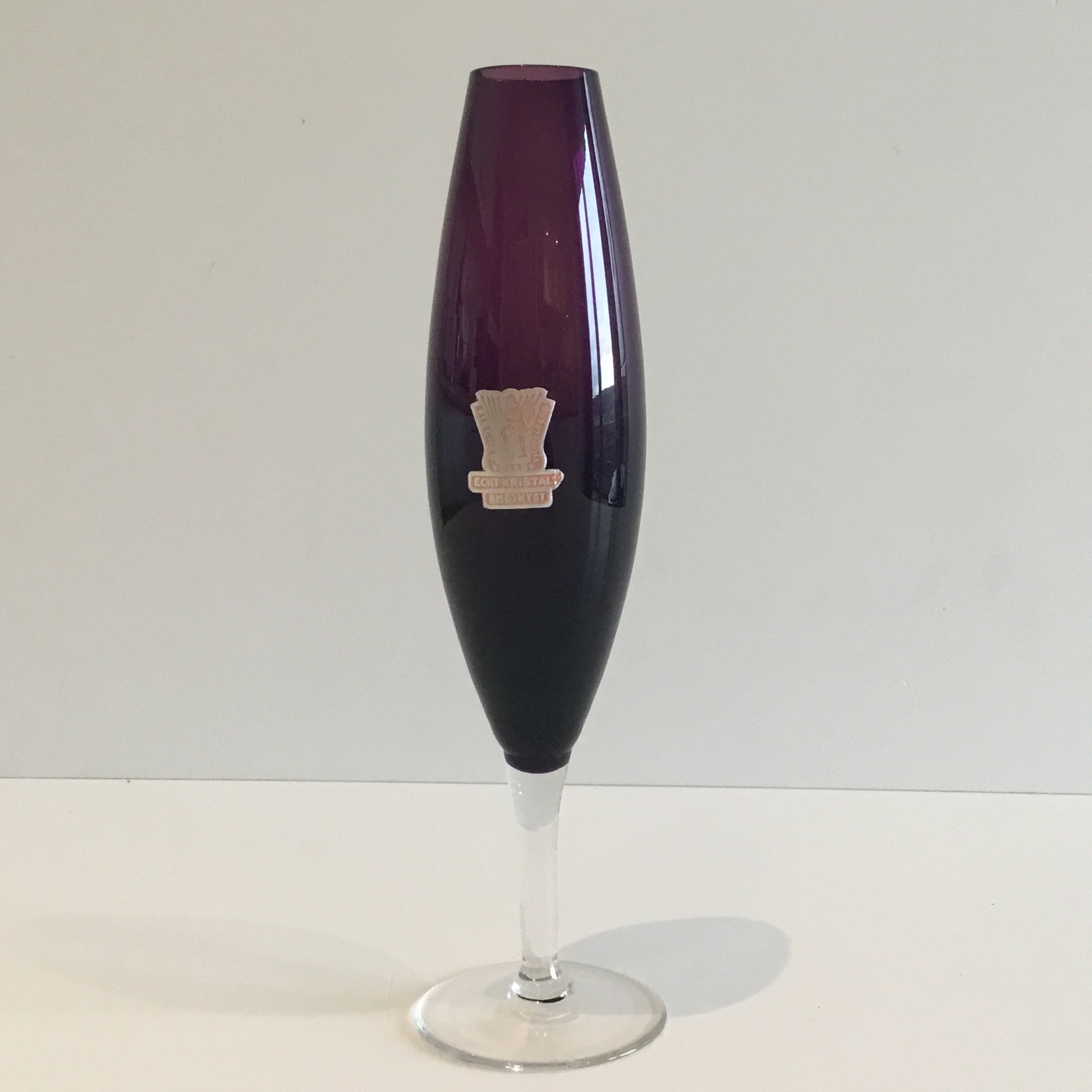 Vintage German Vase – Amethyst Crystal by Fischer (1940s, West Germany) — photo 3 of 8