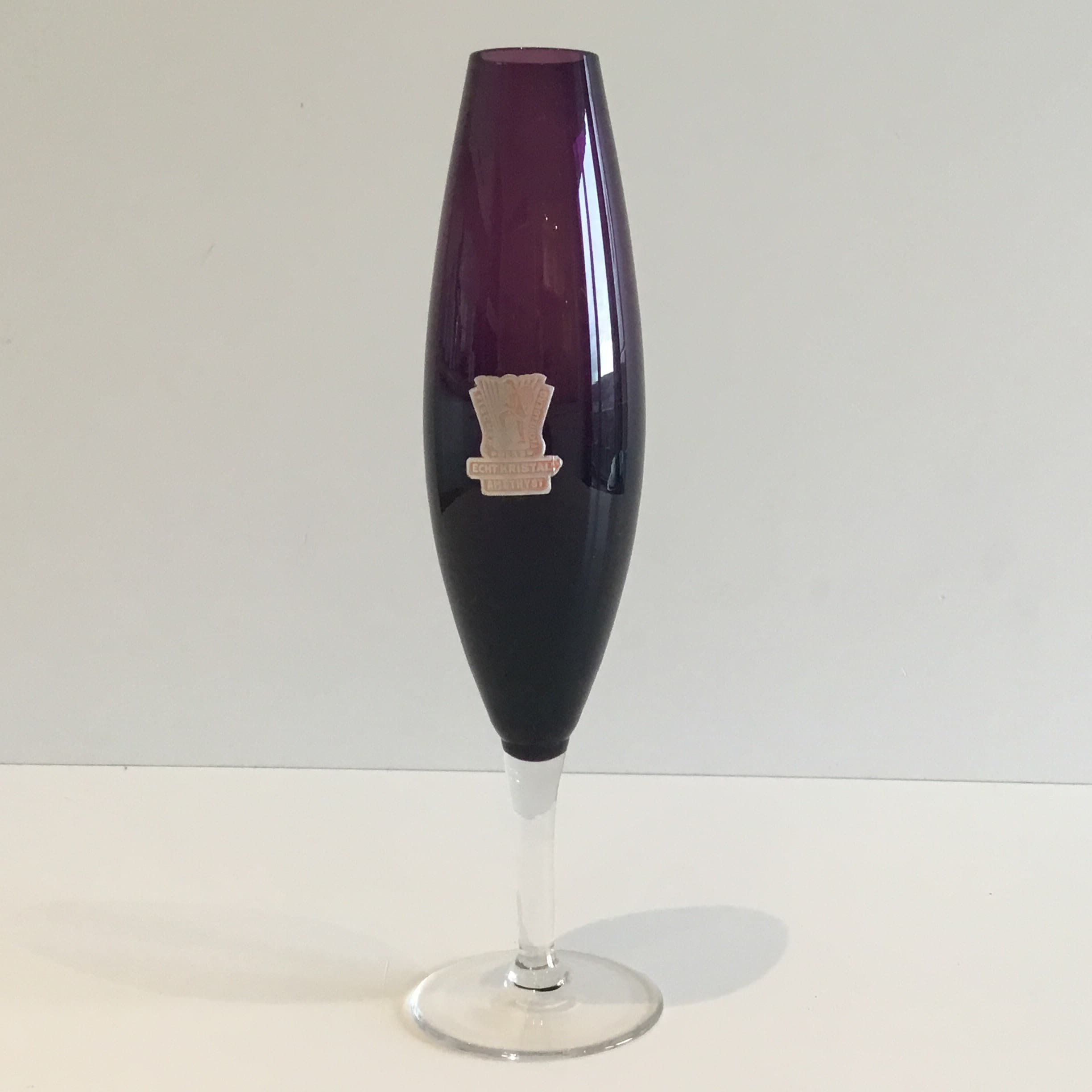 Vintage German Vase – Amethyst Crystal by Fischer (1940s, West Germany) — photo 4 of 8