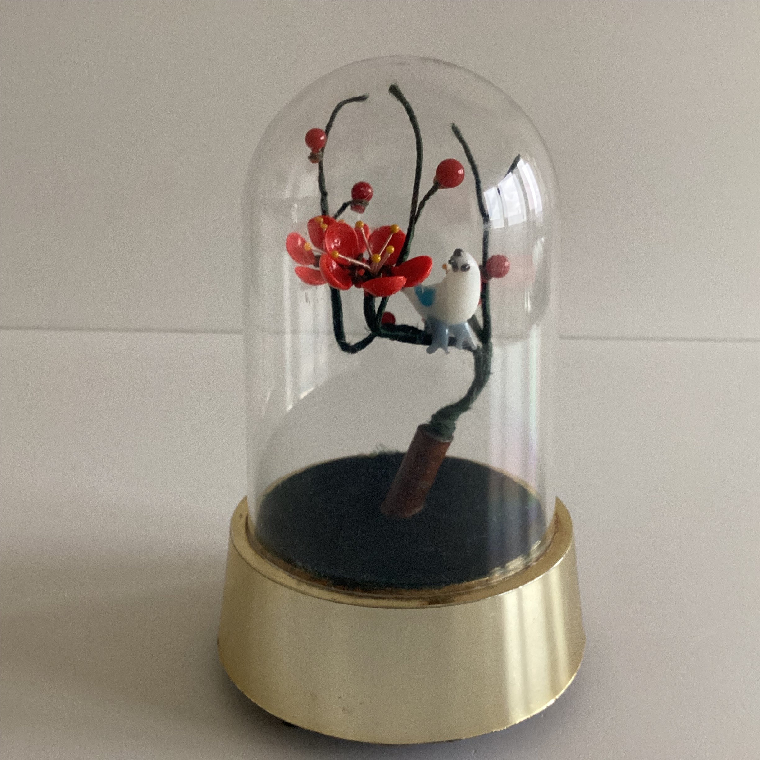 Vintage Bird Dome – Battery Operated Chirping Toy, Made in Japan (1960s) — photo 3 of 8