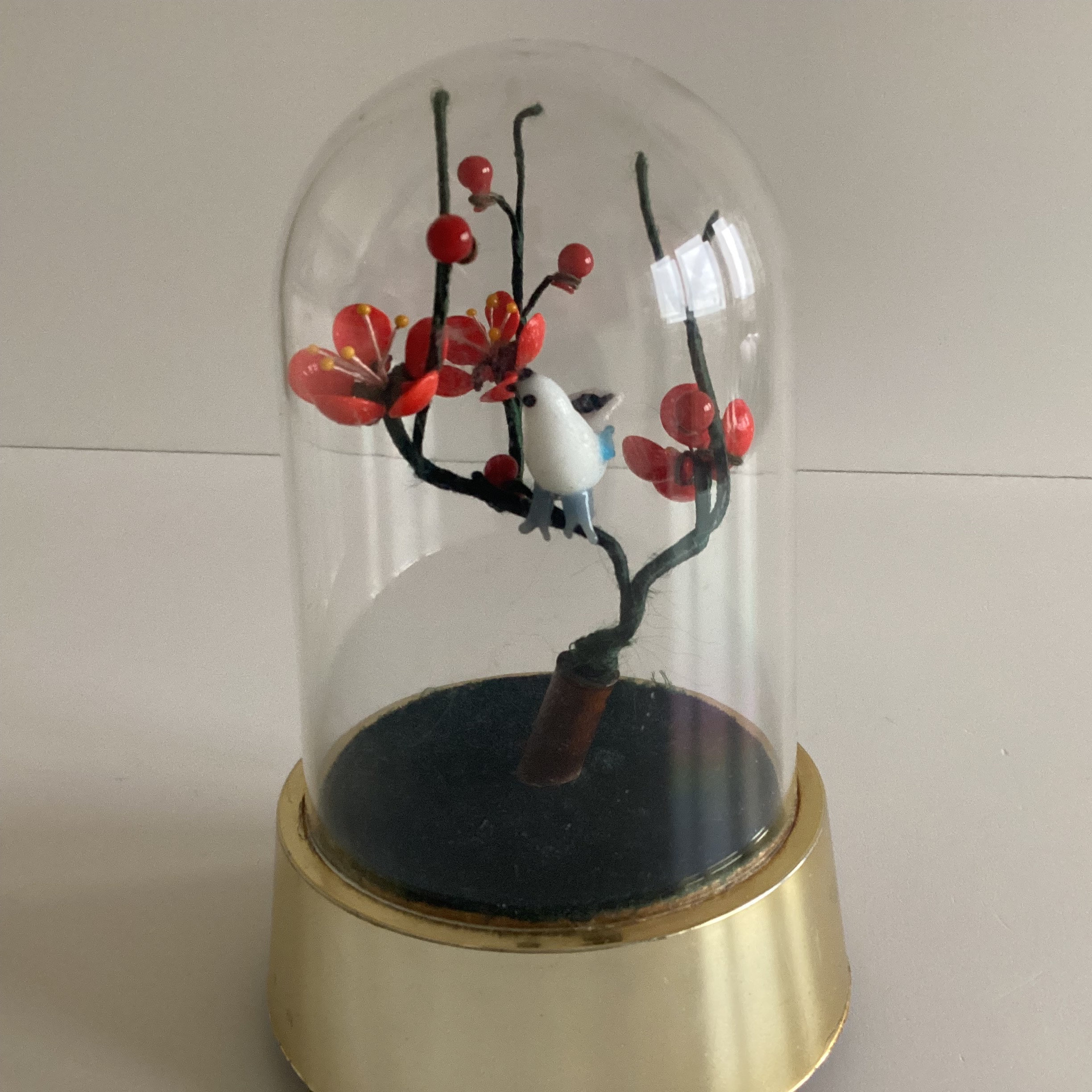 Vintage Bird Dome – Battery Operated Chirping Toy, Made in Japan (1960s) — photo 4 of 8