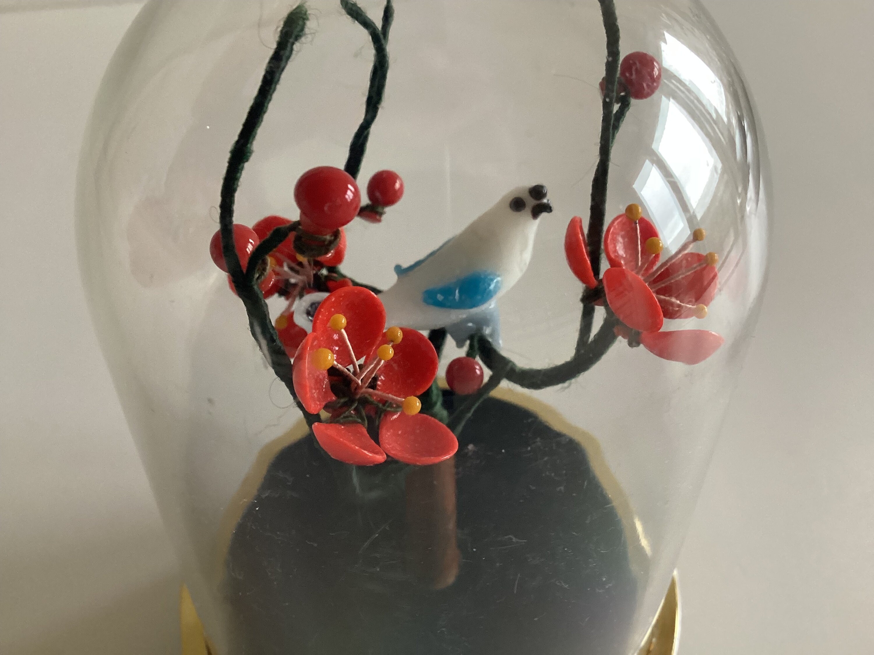 Vintage Bird Dome – Battery Operated Chirping Toy, Made in Japan (1960s) — photo 6 of 8