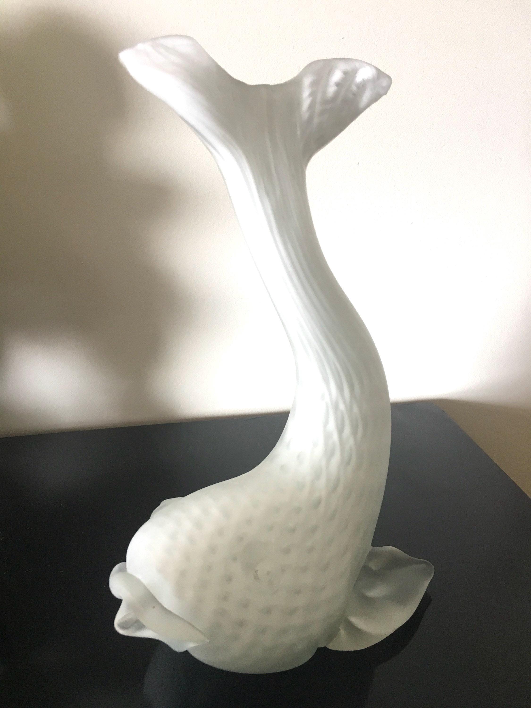 Vintage Glass White Fish Murano Italy (1930s) Art Deco — photo 3 of 6