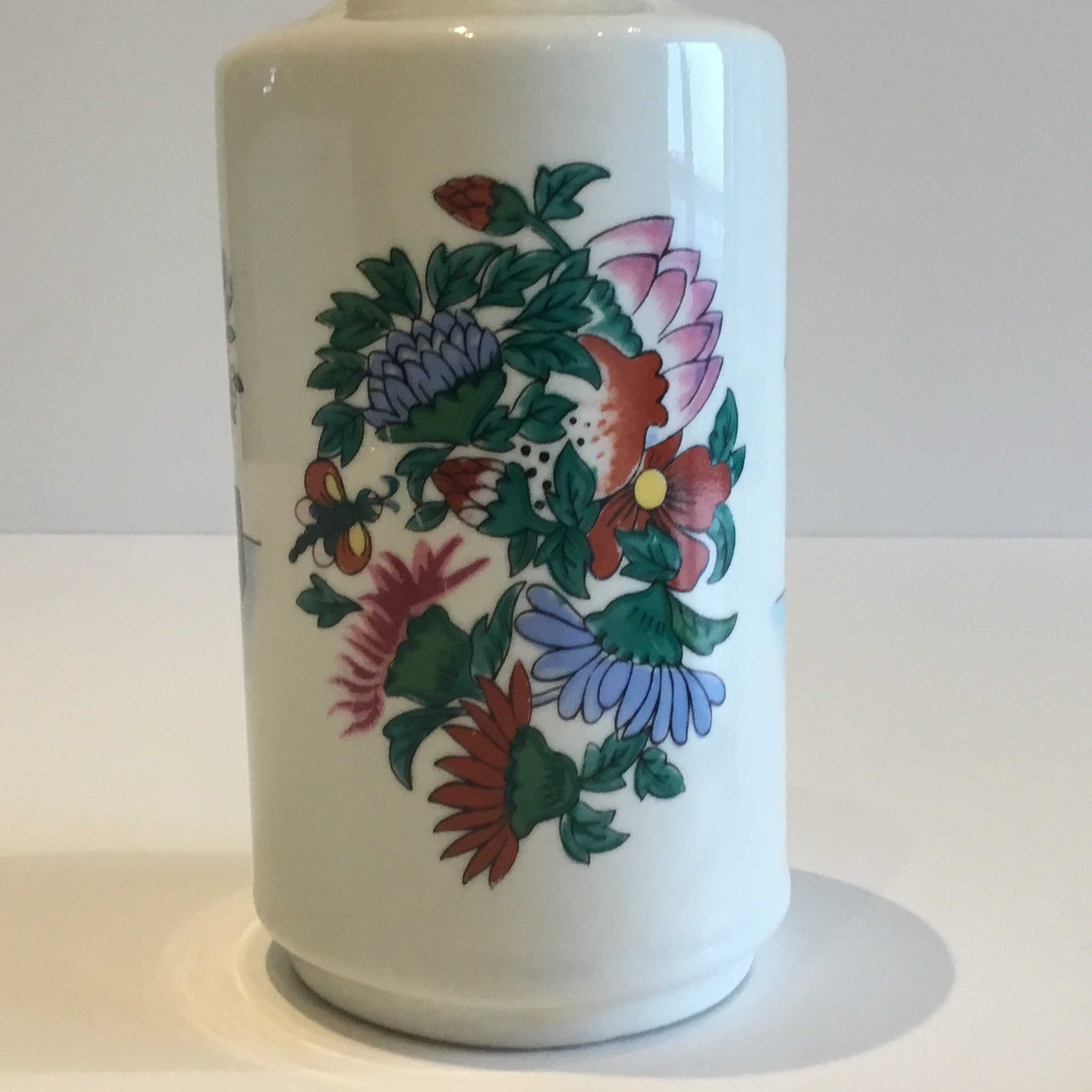 Vintage Parfume Bottle | 1950s Chinese Porcelain with Manual Pump, Rare Collector's Item — photo 6 of 8