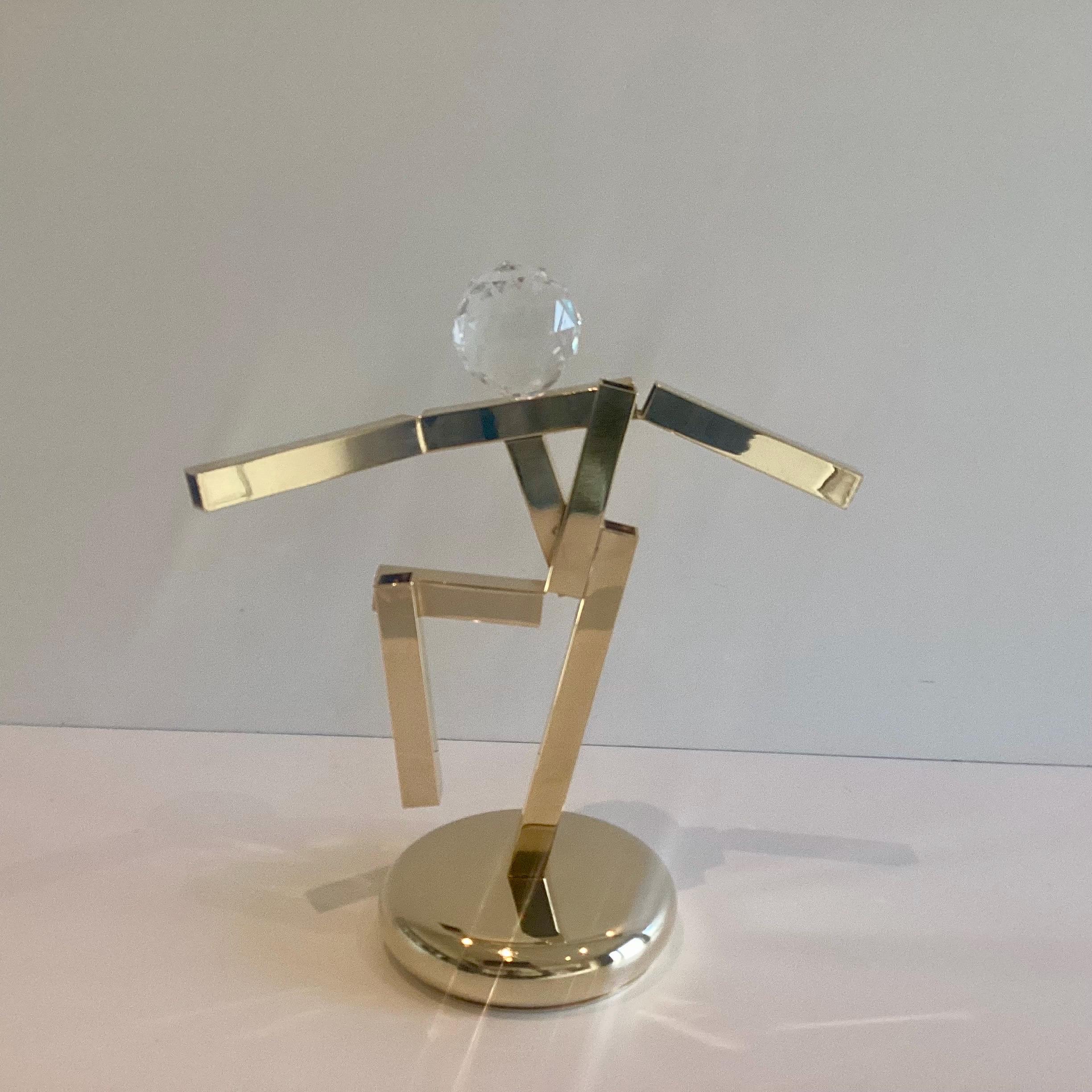 Vintage Sculpture FIFA World Cup Trophy | 1990 Italy "Ciao" Mascot Award, Gold Plated & Crystal — photo 2 of 8