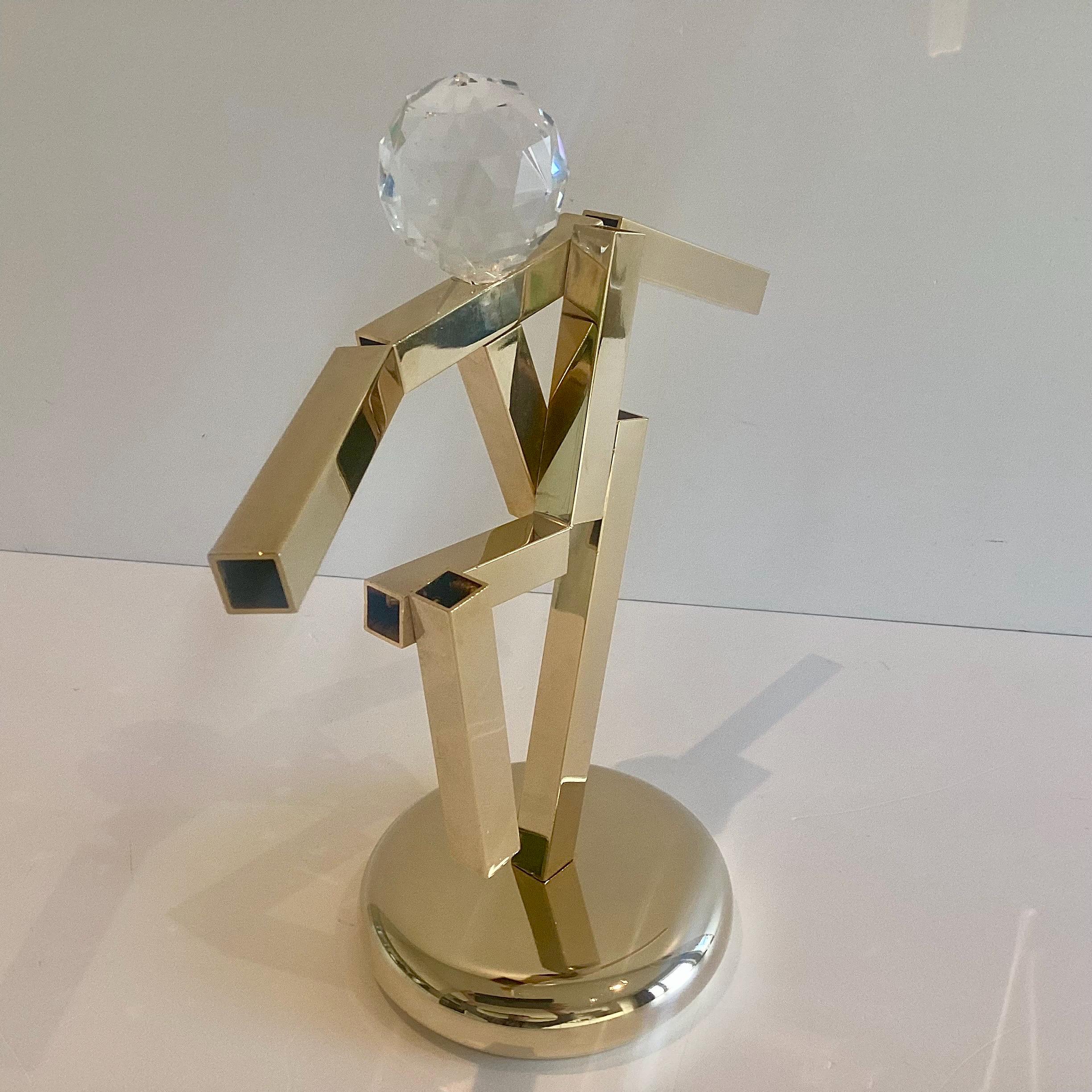 Vintage Sculpture FIFA World Cup Trophy | 1990 Italy "Ciao" Mascot Award, Gold Plated & Crystal — photo 5 of 8