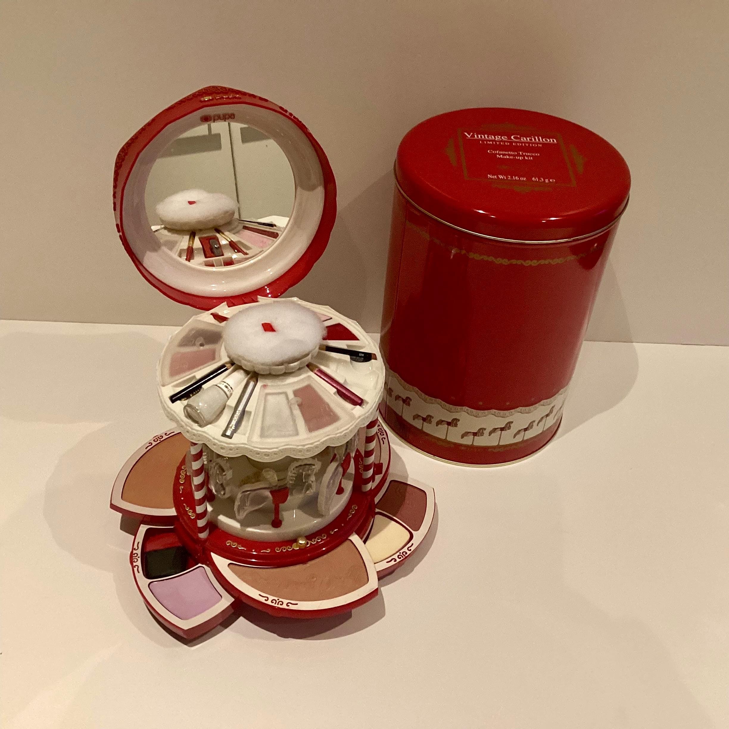 Vintage Vanity Pupa Milano Carousel Carillon Music Box, 1993 Limited Edition with Tin Box — photo 2 of 11