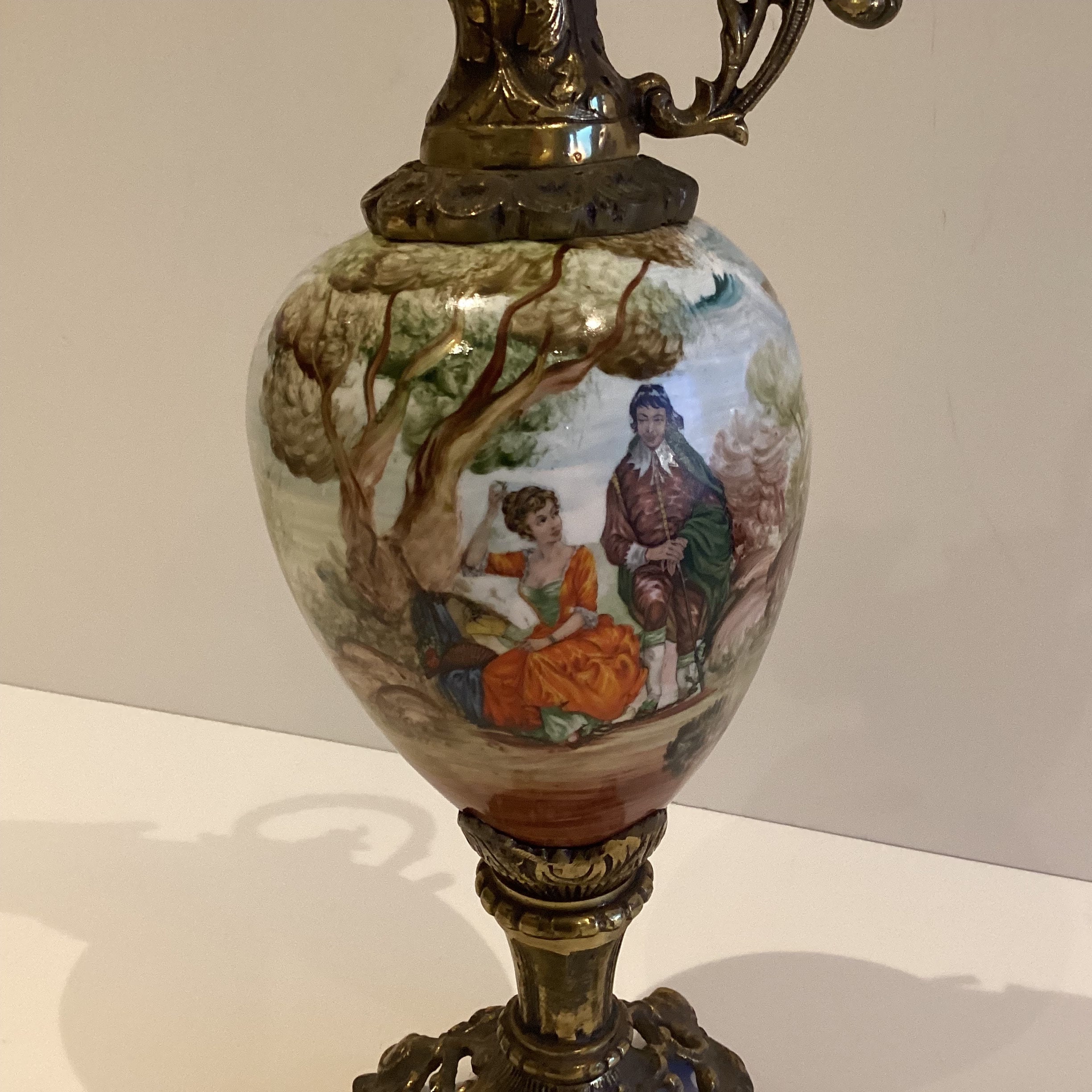 Vintage Porcelain | Amphora 1940s France Art Deco Ornamental Vase Home Decor — photo 4 of 11