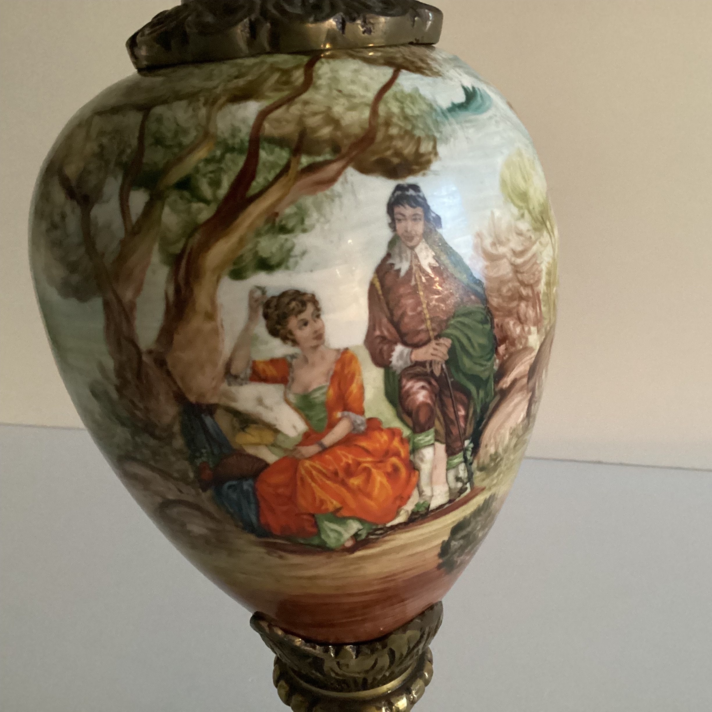 Vintage Porcelain | Amphora 1940s France Art Deco Ornamental Vase Home Decor — photo 7 of 11