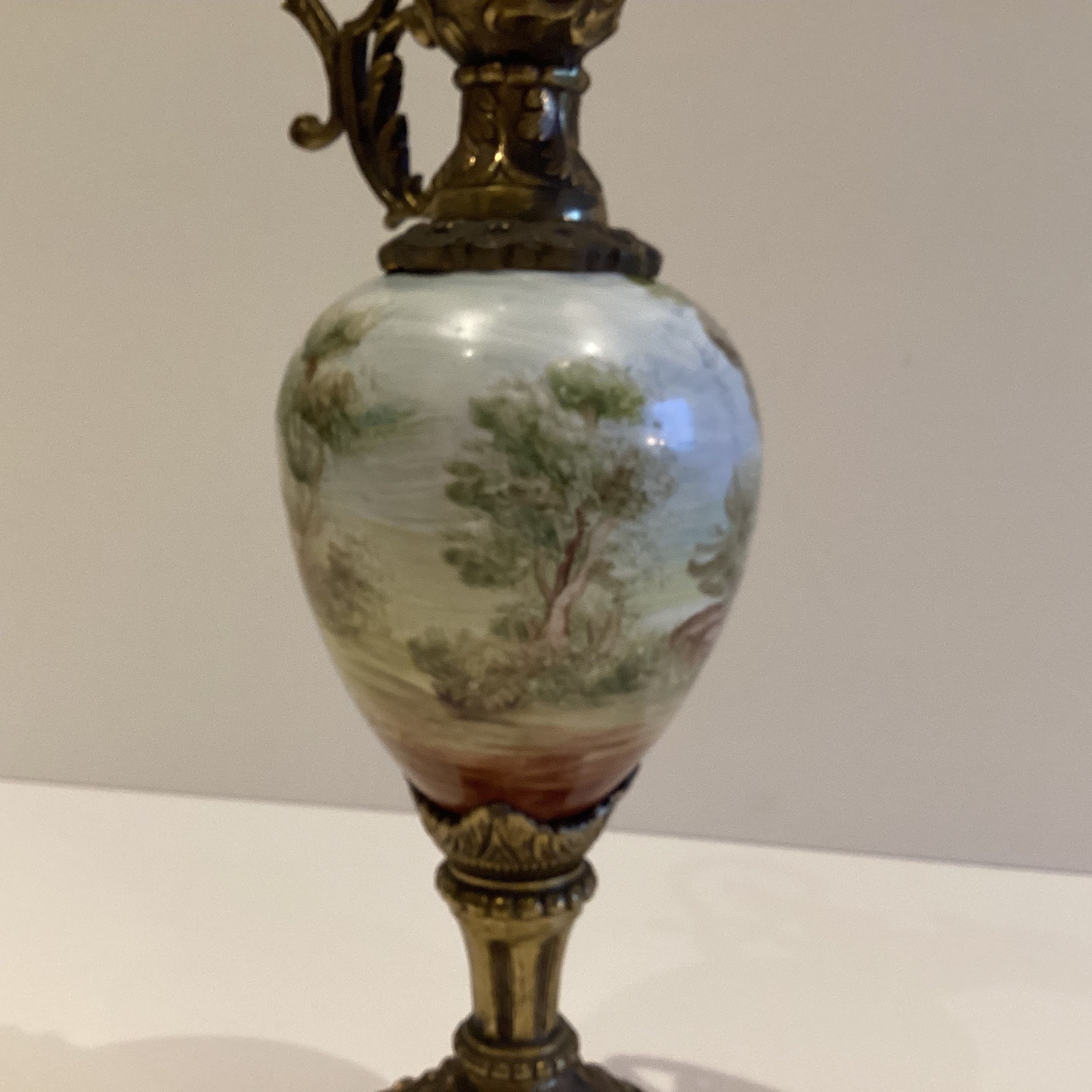 Vintage Porcelain | Amphora 1940s France Art Deco Ornamental Vase Home Decor — photo 10 of 11