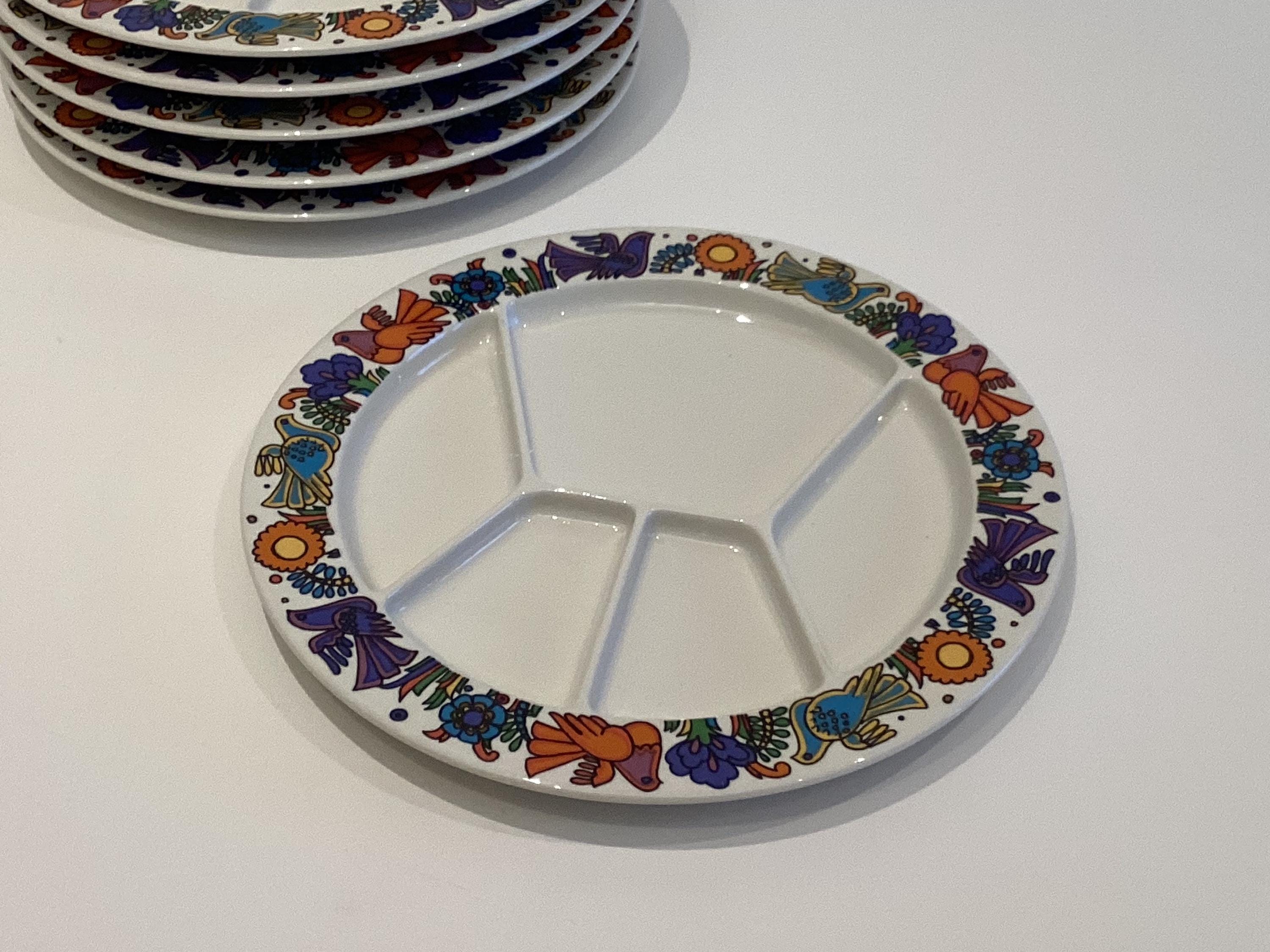 Vintage Porcelain Plates “Acapulco” by Villeroy & Boch (1970s) – Set of — photo 3 of 8