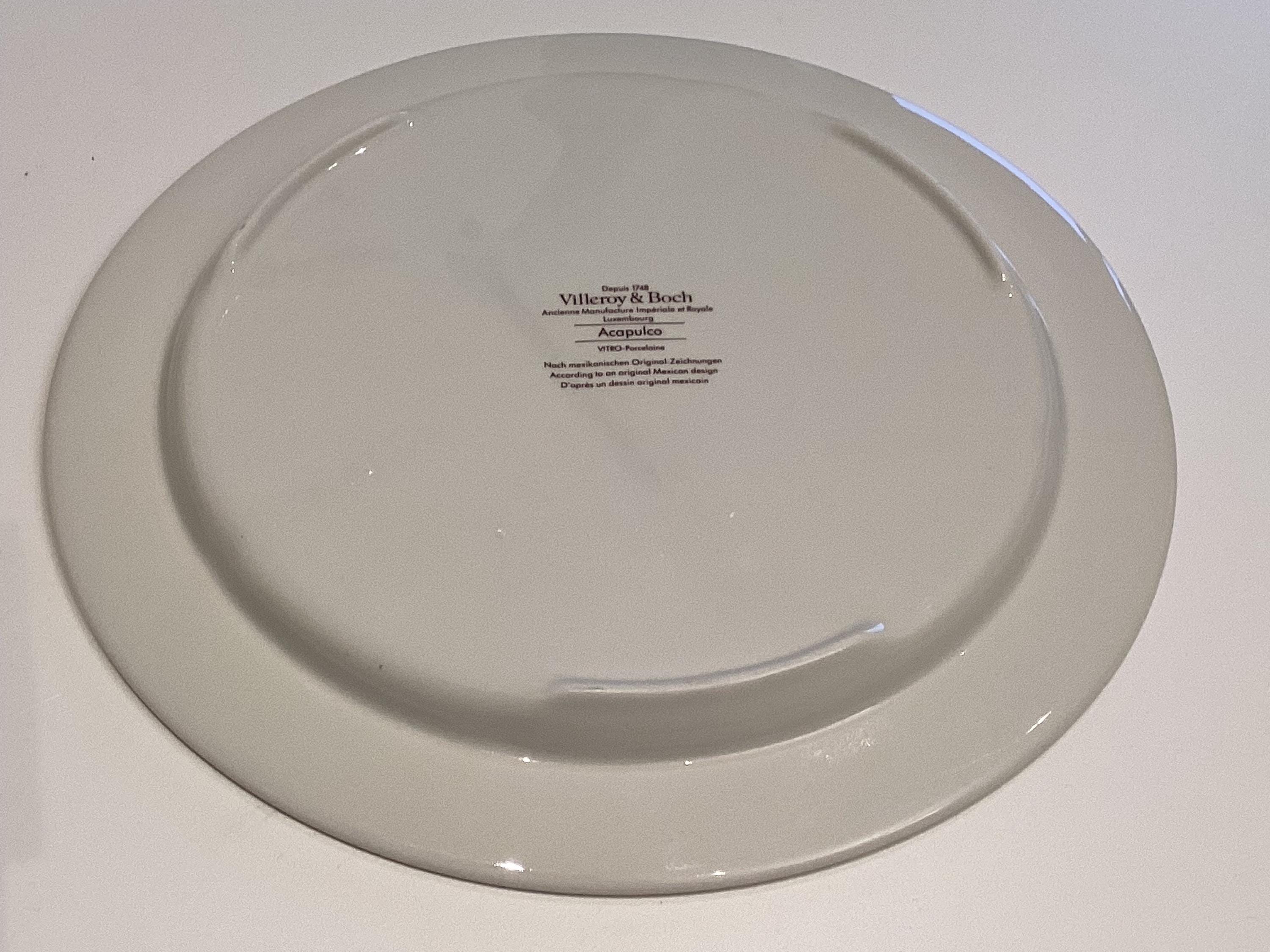Vintage Porcelain Plates “Acapulco” by Villeroy & Boch (1970s) – Set of — photo 4 of 8