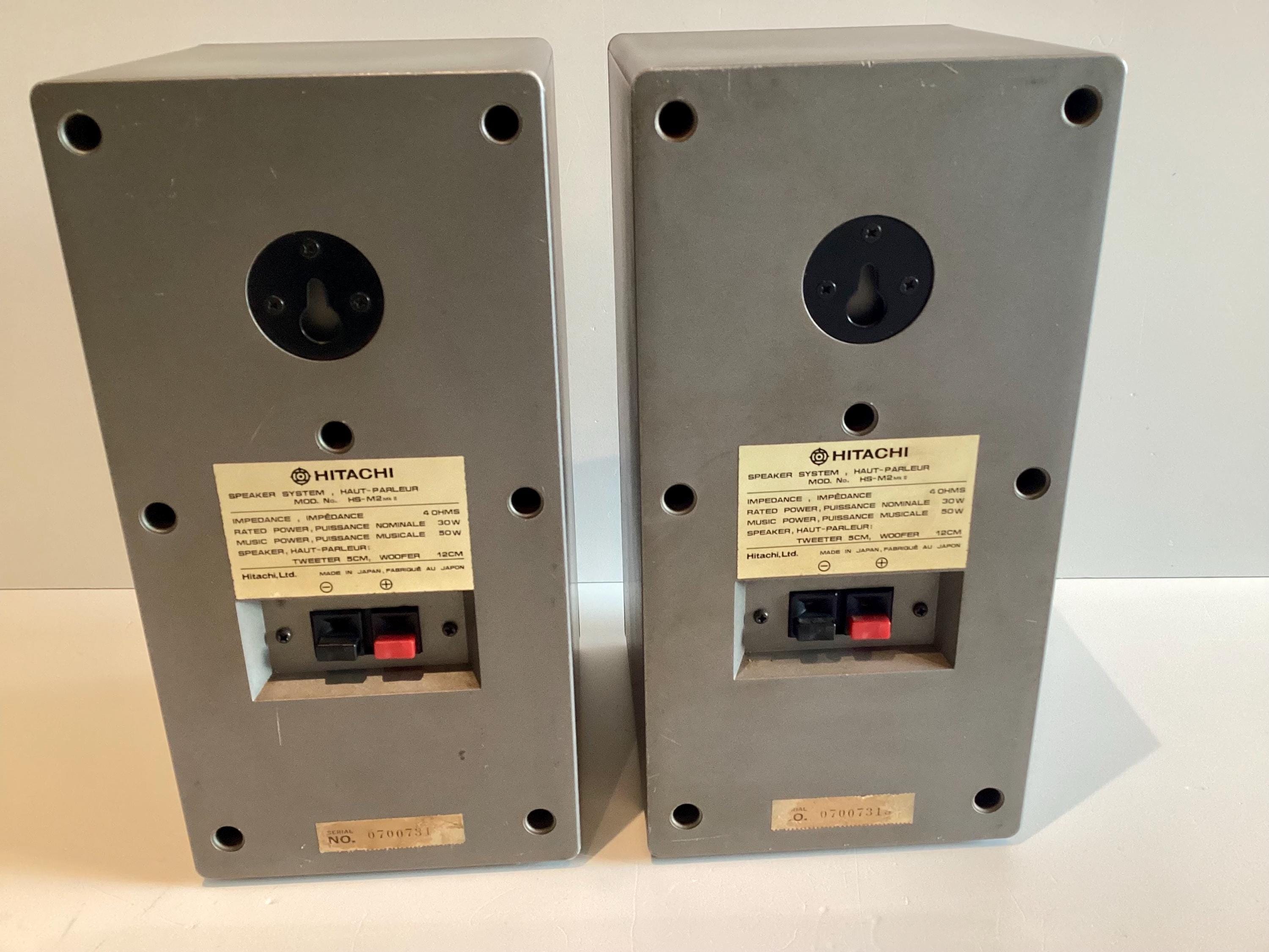 Vintage Hitachi H-SM2 MK2 Speakers – Compact Hi-Fi Made in Japan 1980s — photo 9 of 11