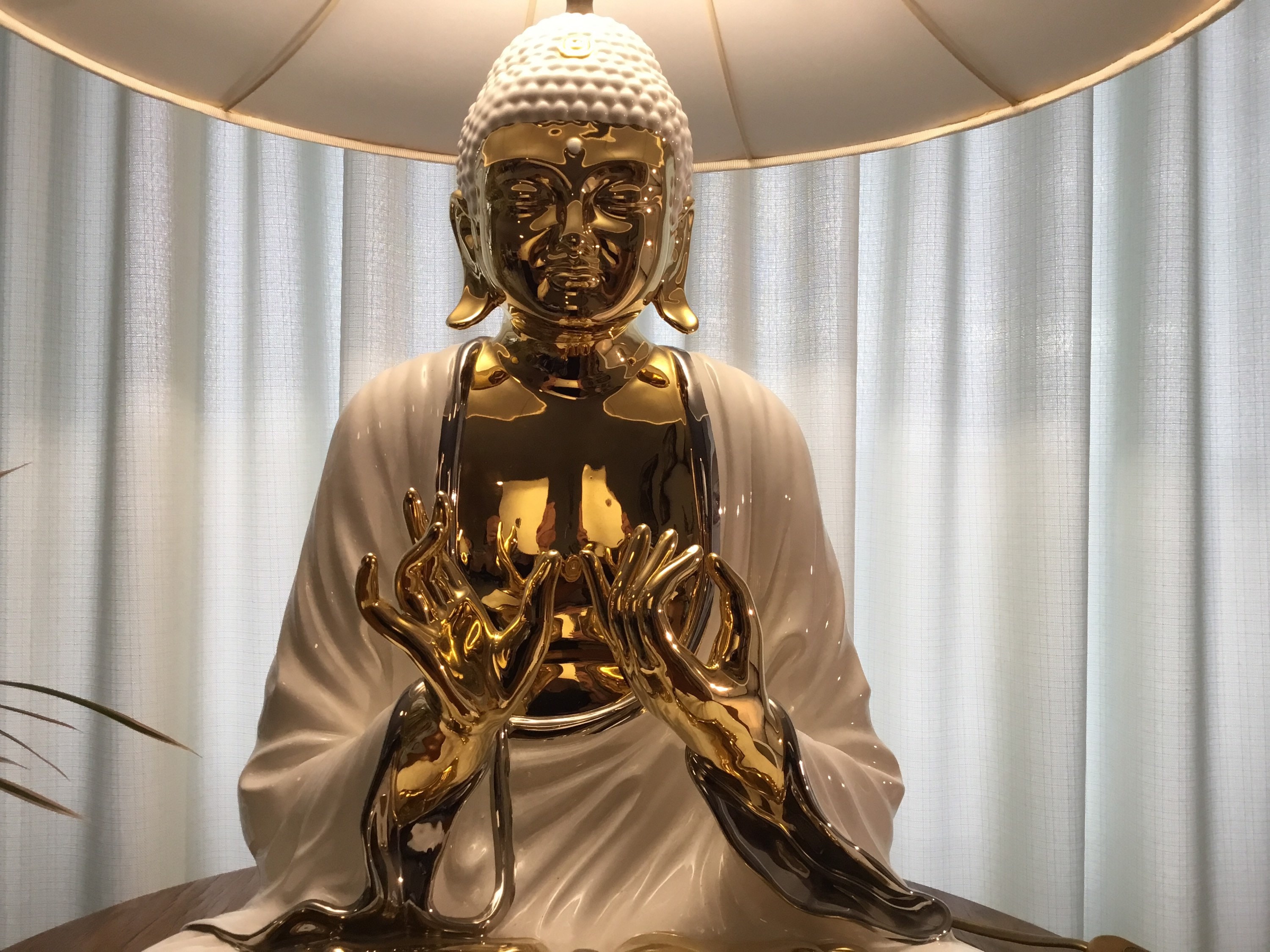 Vintage Buddha Lamp | Italian Ceramic Table Light by Zanotto, 1970s Mid-Century* — photo 6 of 11
