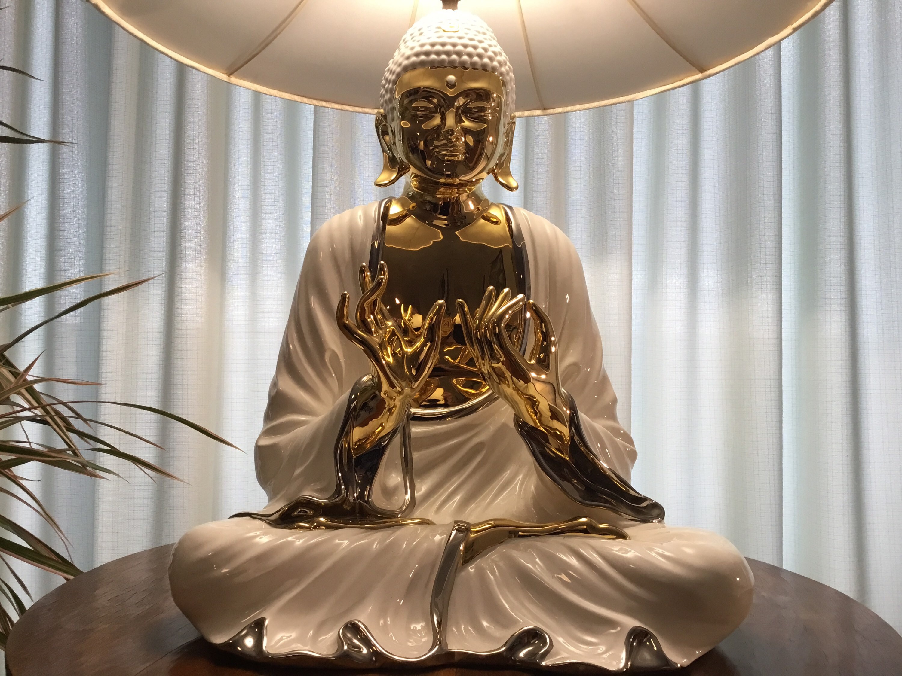Vintage Buddha Lamp | Italian Ceramic Table Light by Zanotto, 1970s Mid-Century* — photo 10 of 11