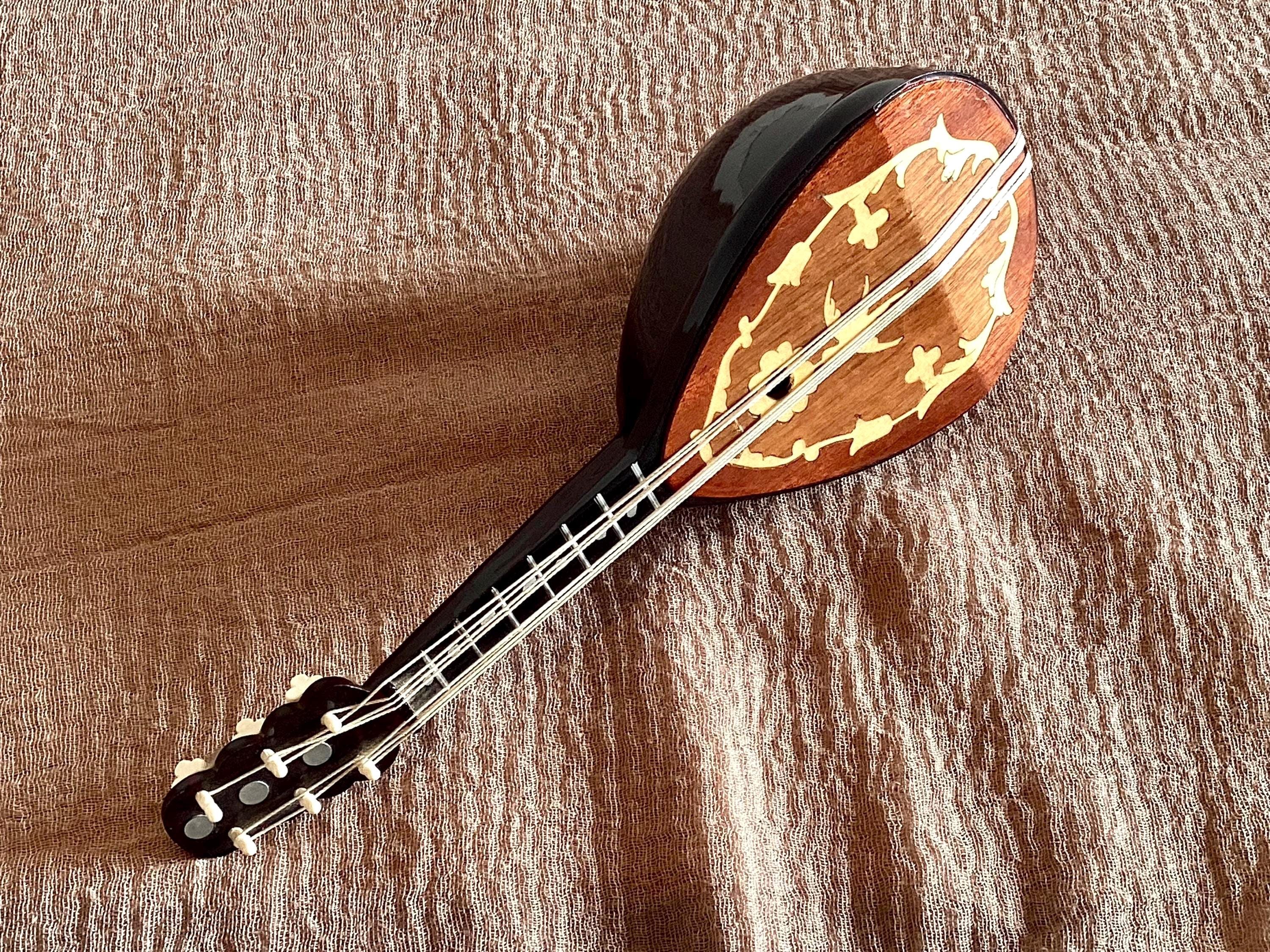 Vintage Music Box | Sorrento Inlaid Mandolin, Sankyo Movement "Santa Lucia", Italian Collectible — photo 3 of 9