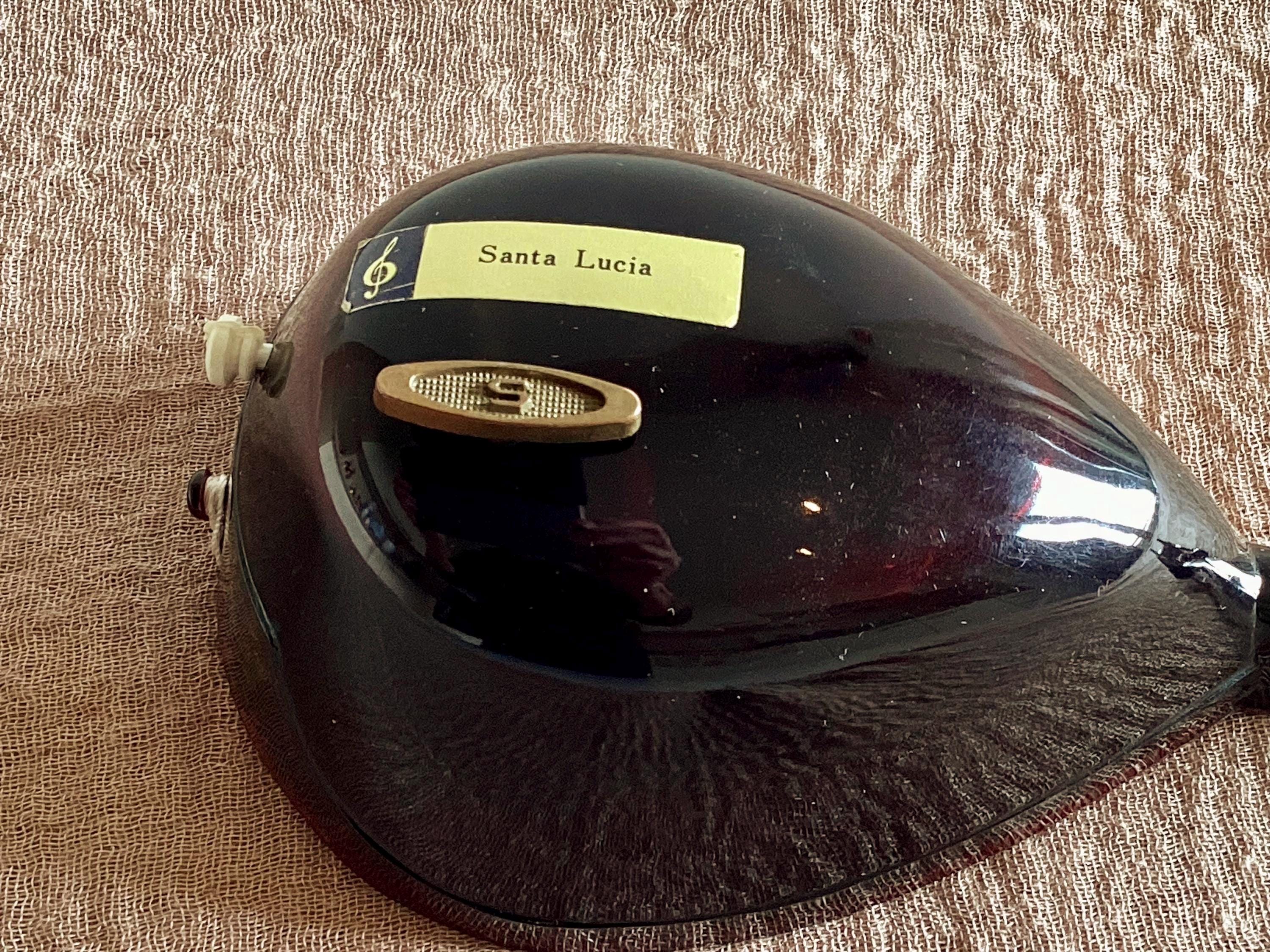 Vintage Music Box | Sorrento Inlaid Mandolin, Sankyo Movement "Santa Lucia", Italian Collectible — photo 5 of 9