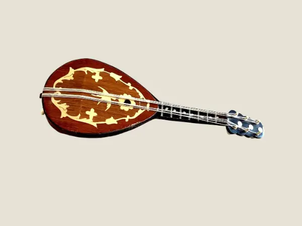 Vintage Music Box | Sorrento Inlaid Mandolin, Sankyo Movement "Santa Lucia", Italian Collectible