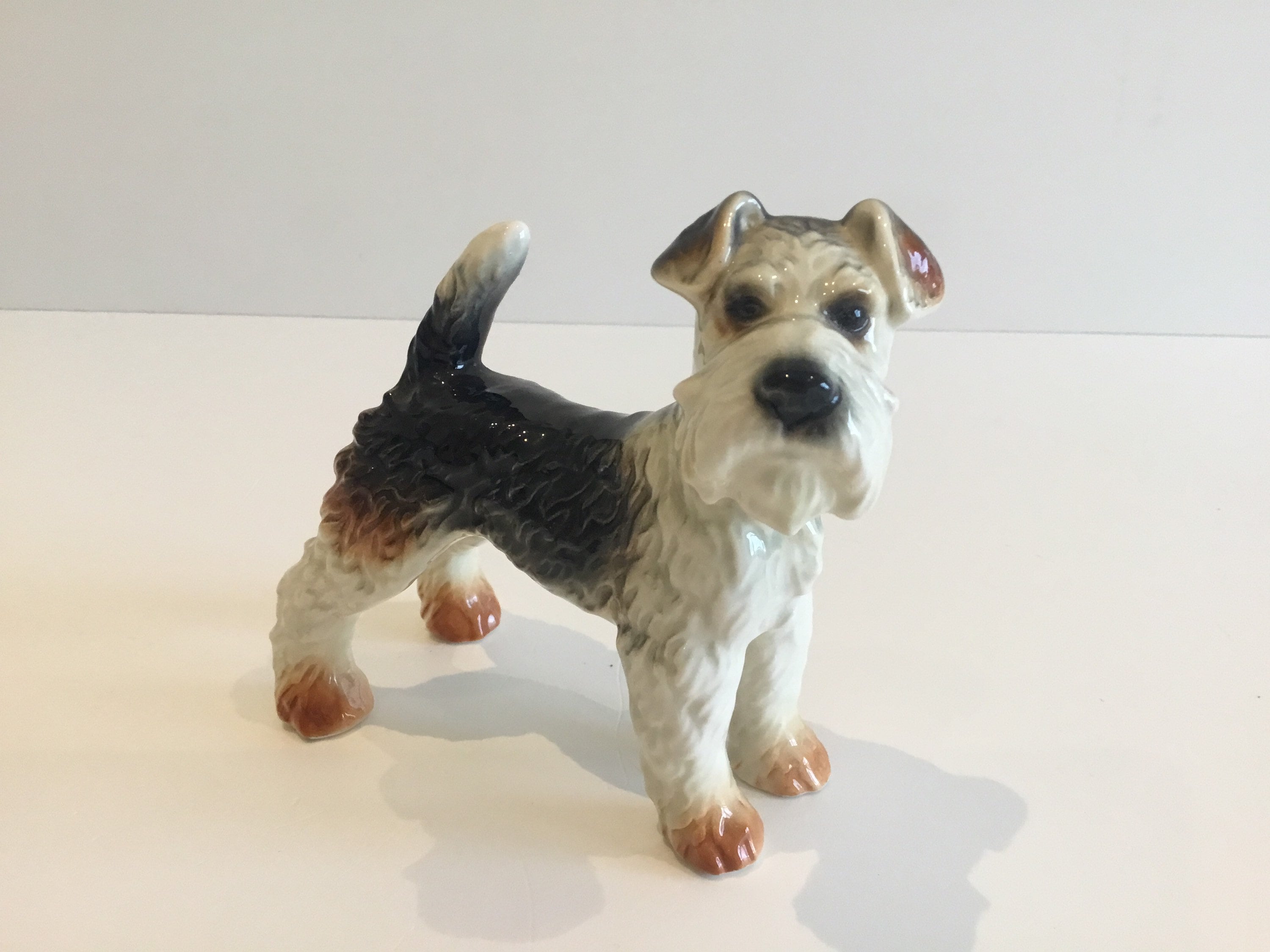 Porcelain Figurine | Goebel West Germany Fox Terrier (1960s) Hand-Painted — photo 2 of 9