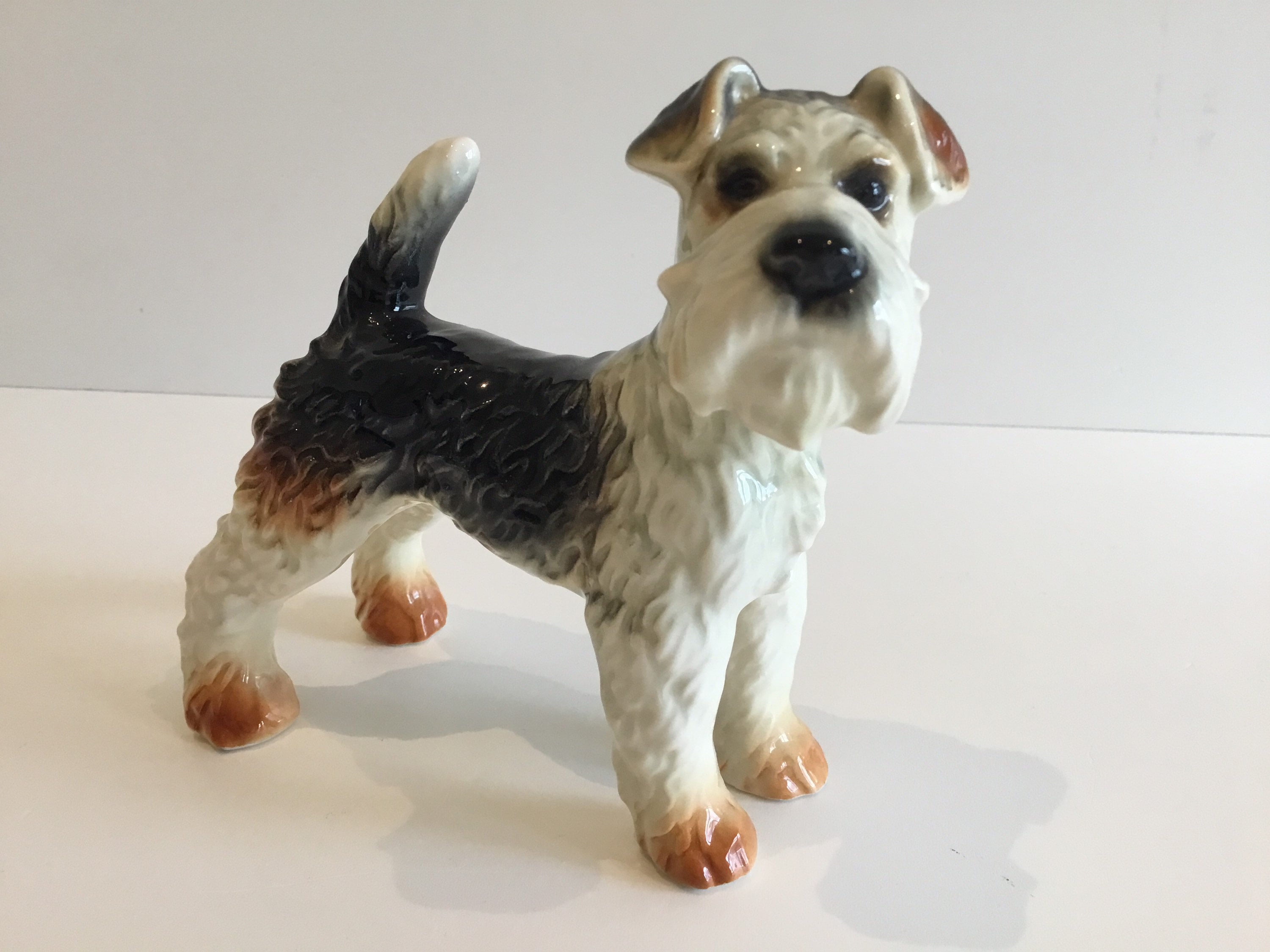 Porcelain Figurine | Goebel West Germany Fox Terrier (1960s) Hand-Painted — photo 3 of 9