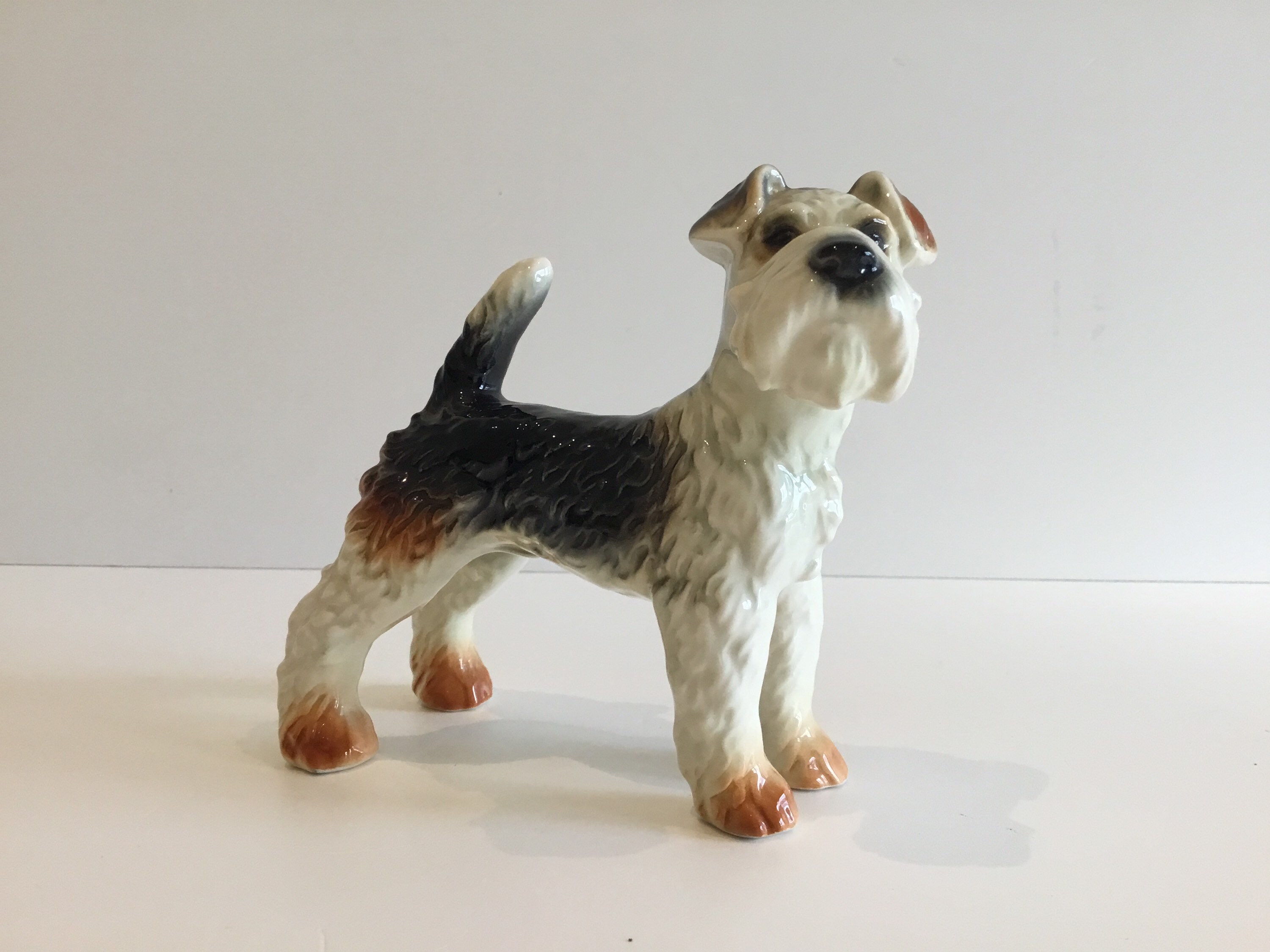Porcelain Figurine | Goebel West Germany Fox Terrier (1960s) Hand-Painted — photo 4 of 9