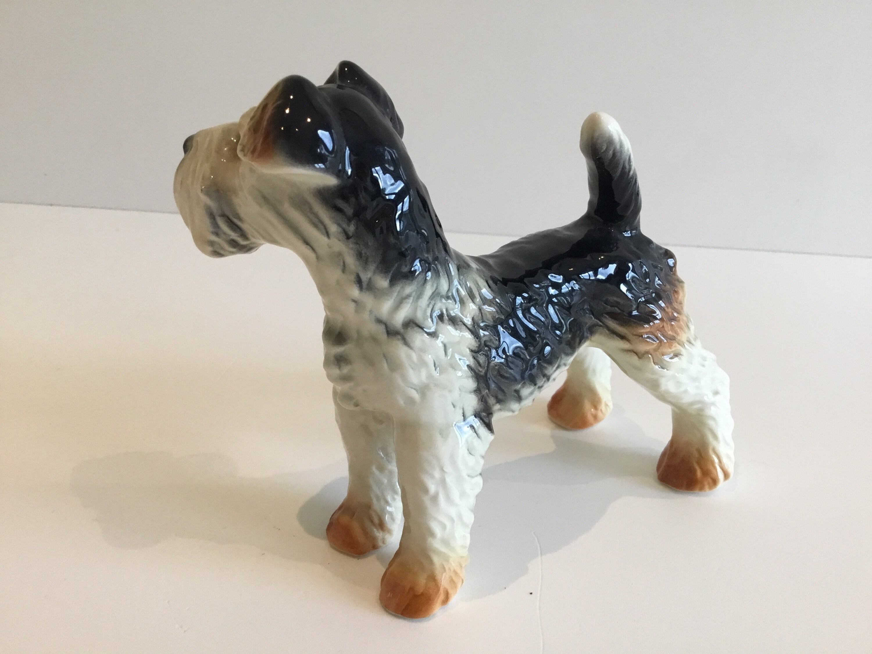 Porcelain Figurine | Goebel West Germany Fox Terrier (1960s) Hand-Painted — photo 5 of 9