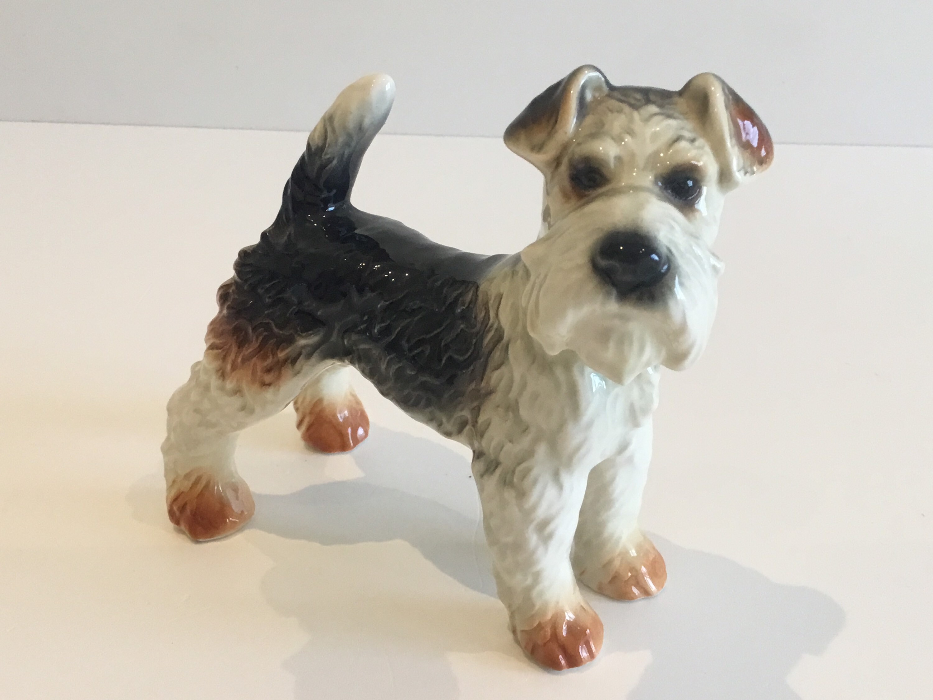 Porcelain Figurine | Goebel West Germany Fox Terrier (1960s) Hand-Painted — photo 6 of 9