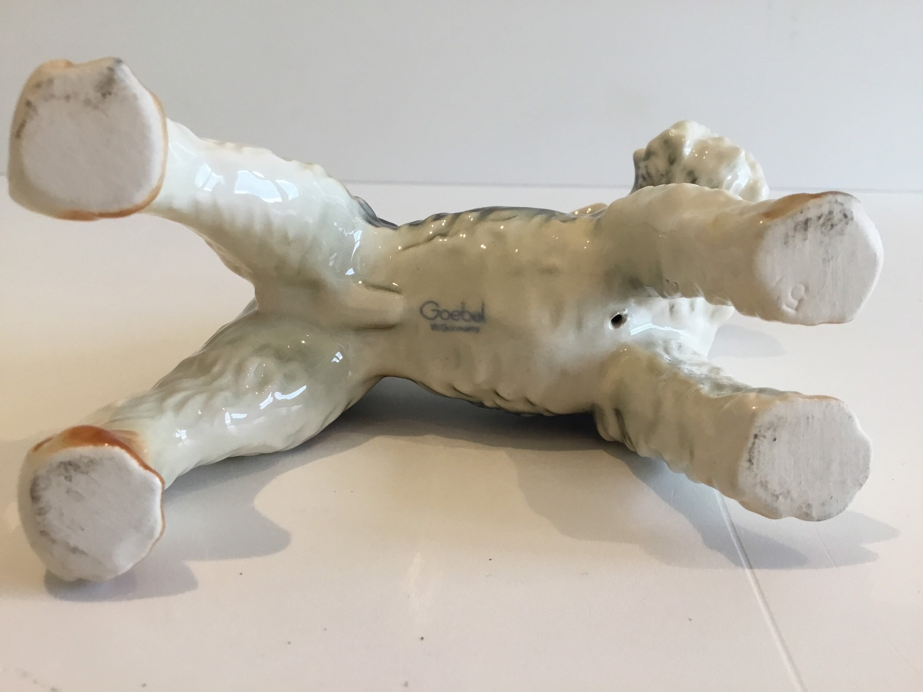 Porcelain Figurine | Goebel West Germany Fox Terrier (1960s) Hand-Painted — photo 9 of 9