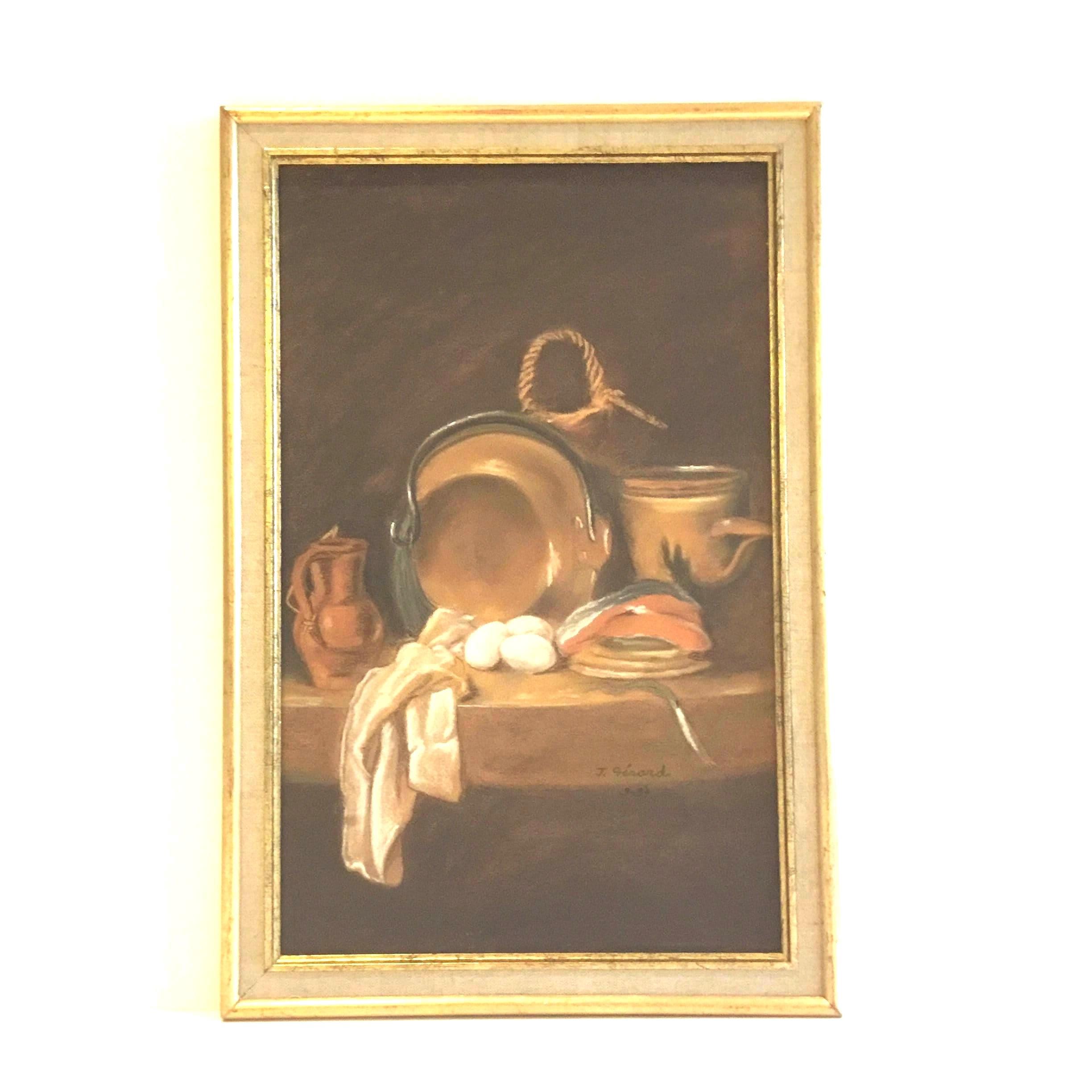 Antique Painting | 1987 Still Life Pastel Technique J. Gérard French Artist — photo 2 of 8