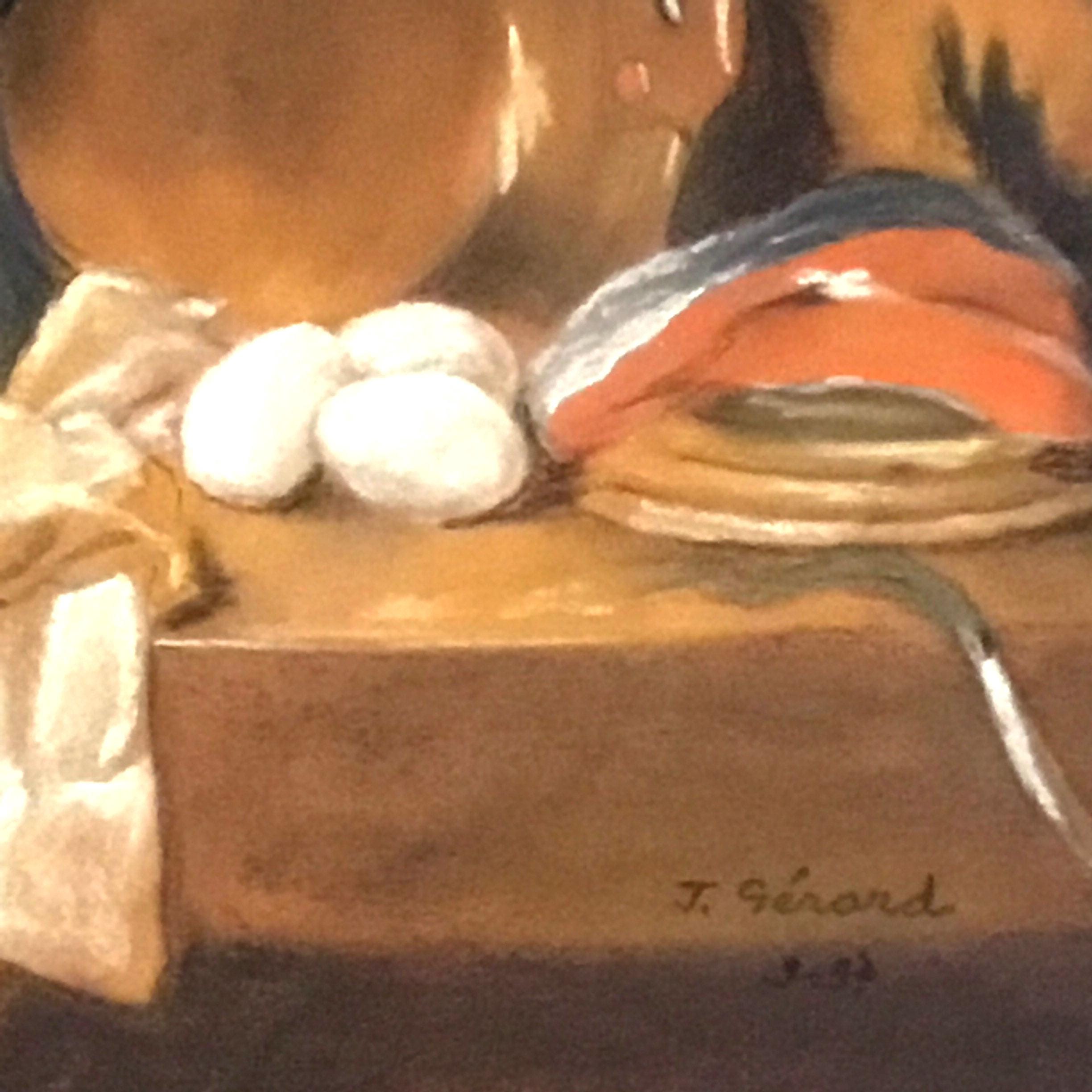 Antique Painting | 1987 Still Life Pastel Technique J. Gérard French Artist — photo 6 of 8