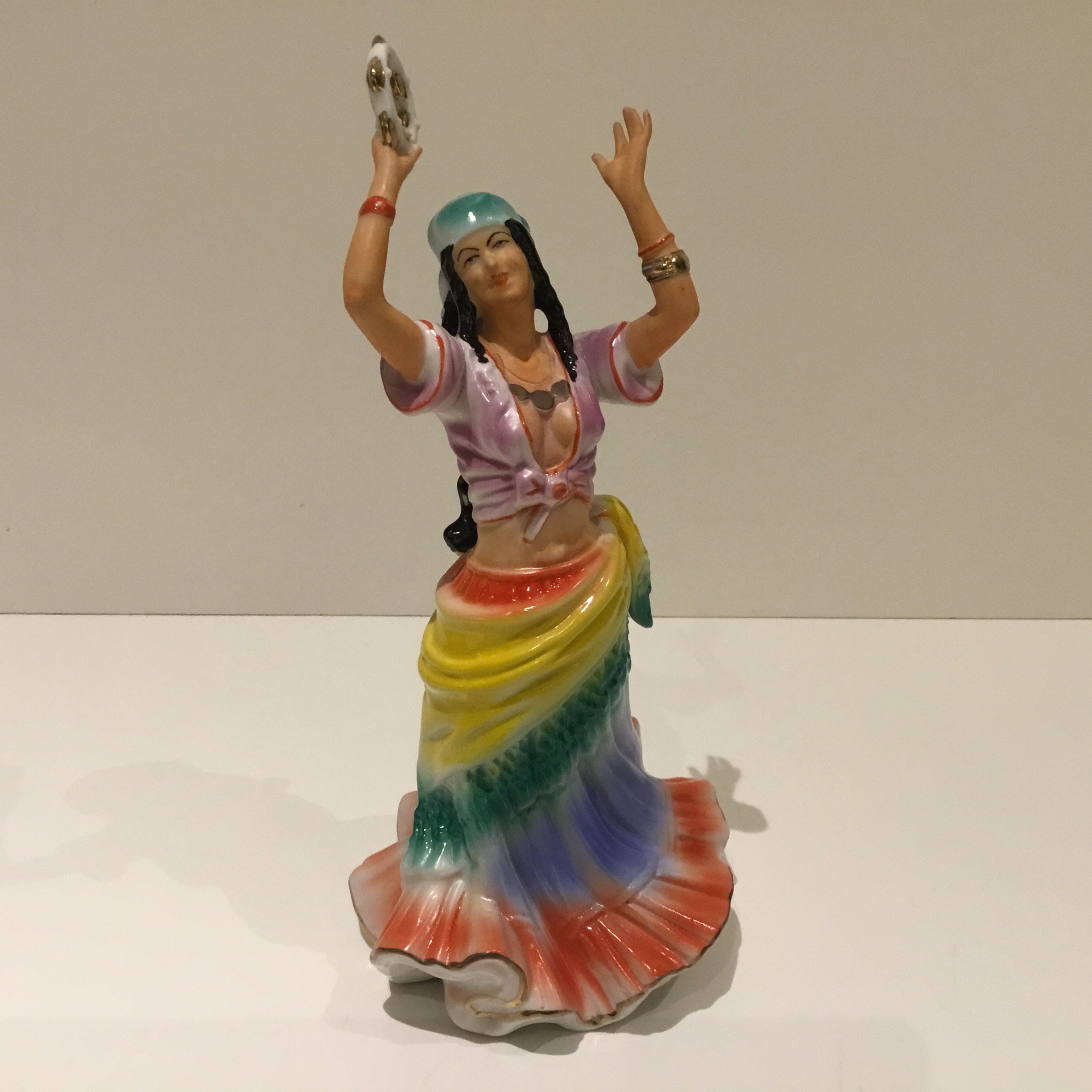 Vintage Figurine | 1950s Arpo Hand-Painted Porcelain Dancer — photo 3 of 9