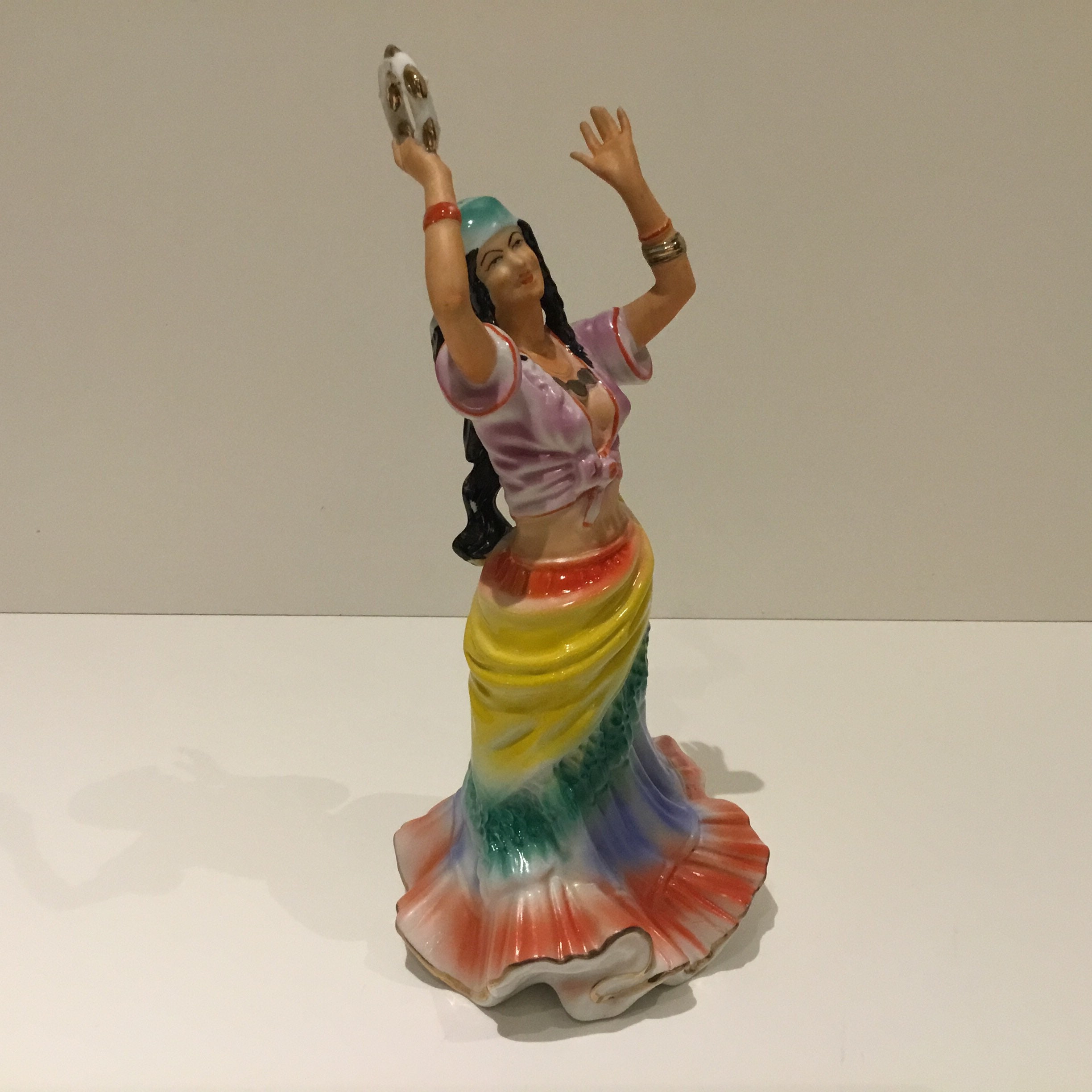 Vintage Figurine | 1950s Arpo Hand-Painted Porcelain Dancer — photo 4 of 9