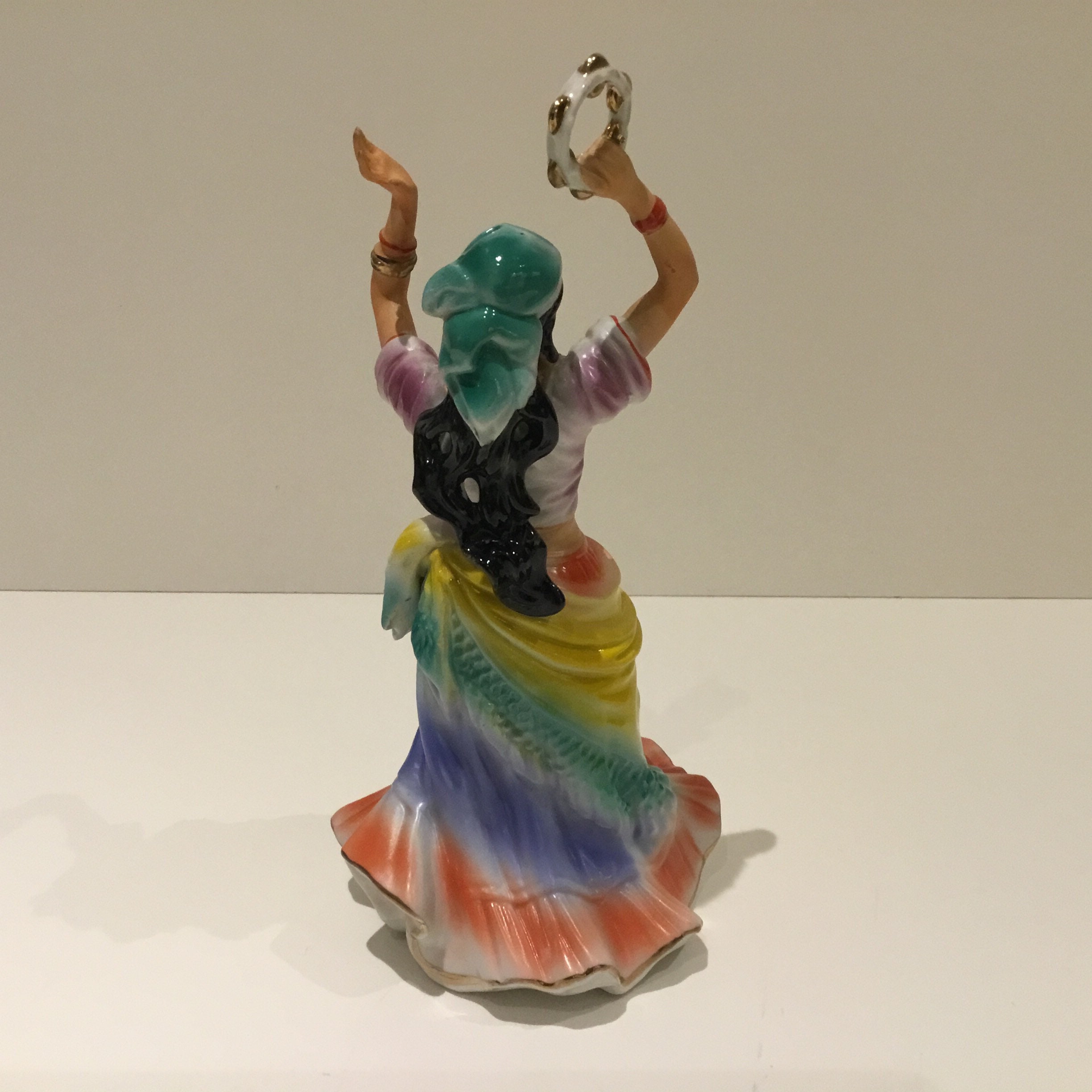 Vintage Figurine | 1950s Arpo Hand-Painted Porcelain Dancer — photo 5 of 9