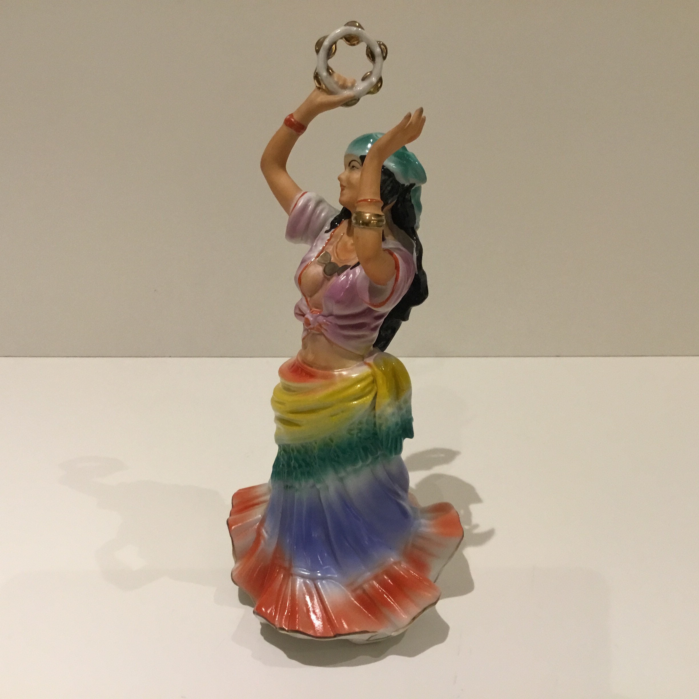 Vintage Figurine | 1950s Arpo Hand-Painted Porcelain Dancer — photo 6 of 9