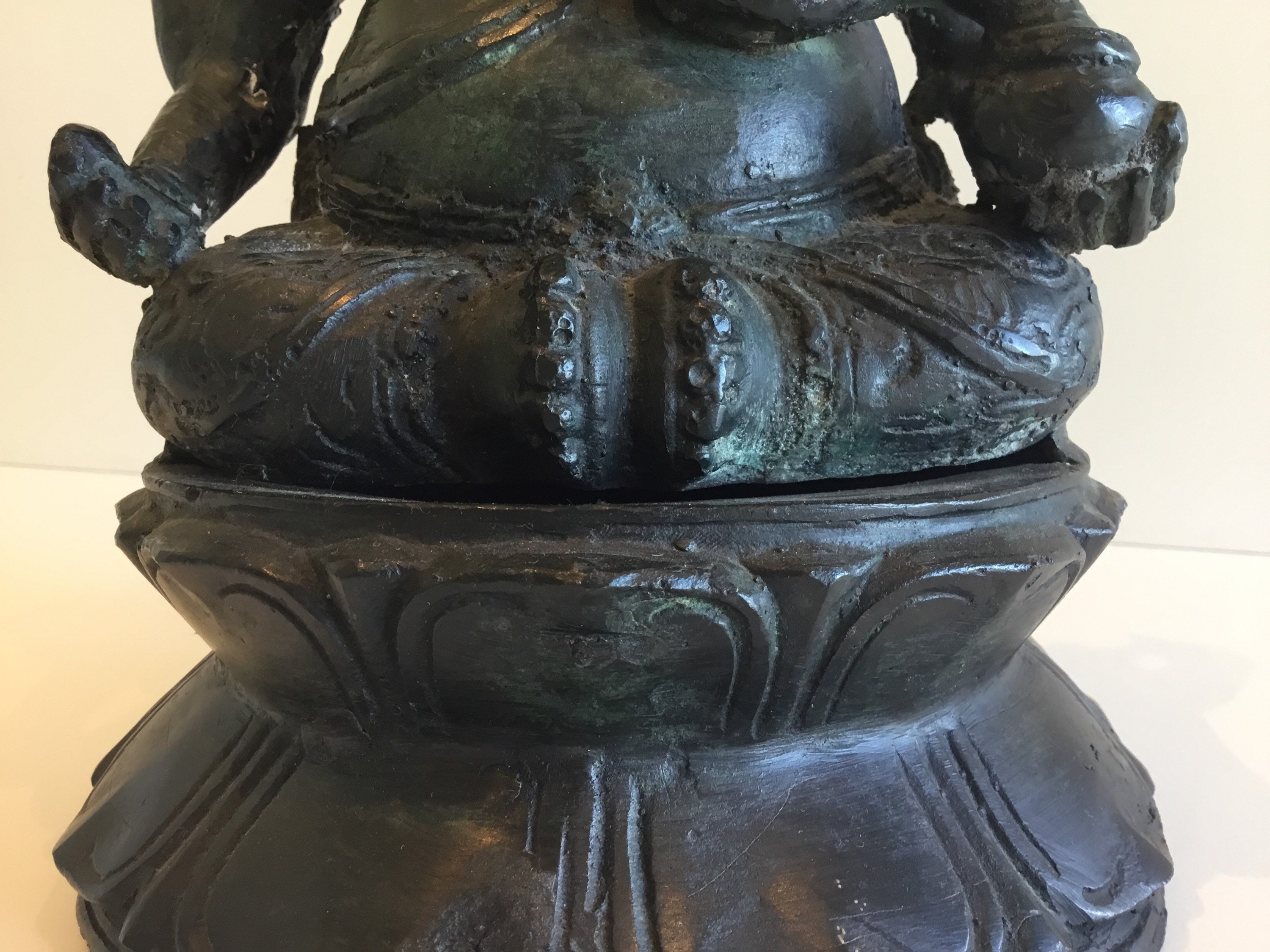 Indian Ganesha Bronze Statue (1900s) — photo 10 of 11