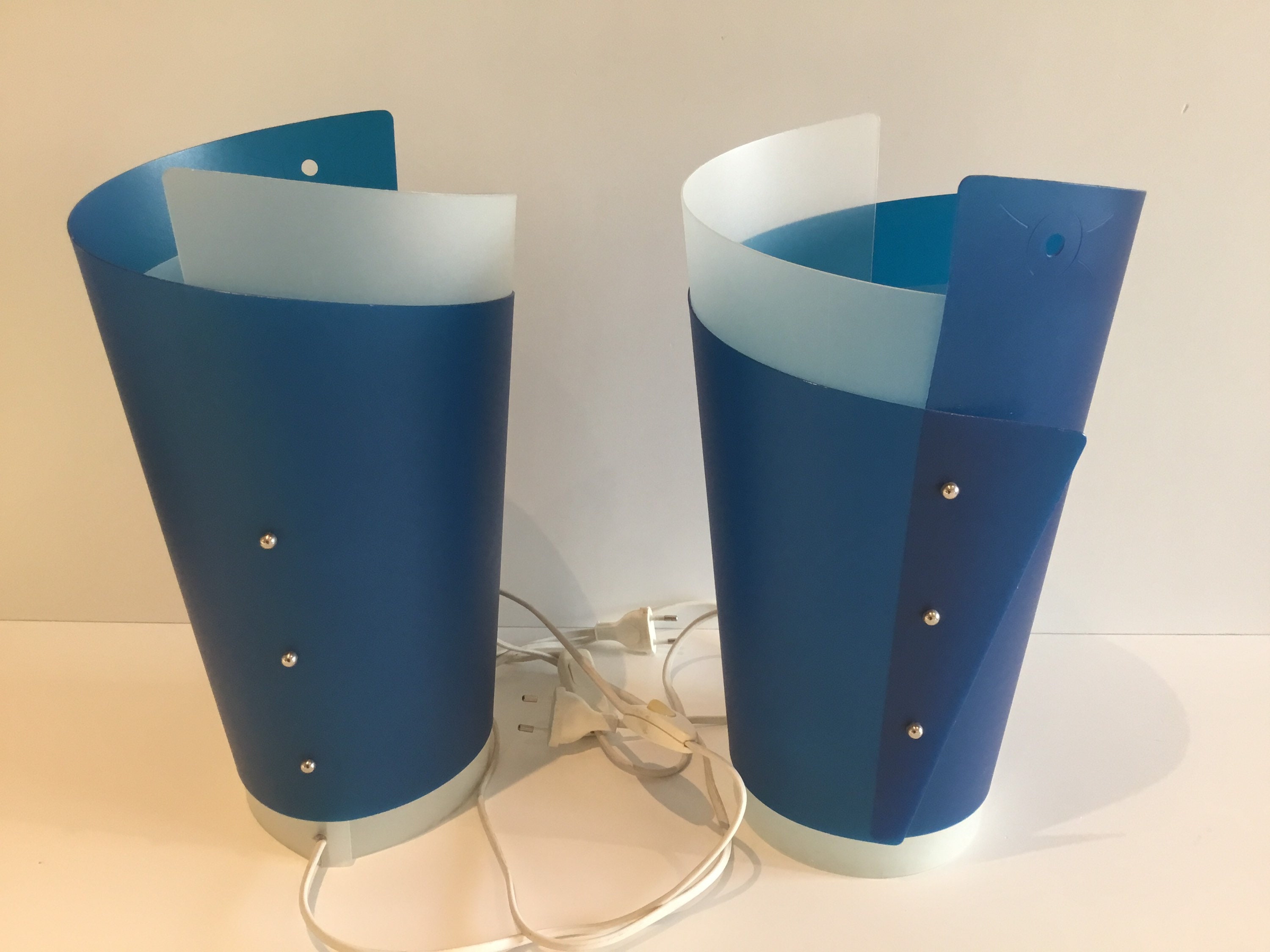 Vintage Lamps | 1980s Slamp Design Italian Pair, Samuel Parker Opalflex — photo 3 of 7
