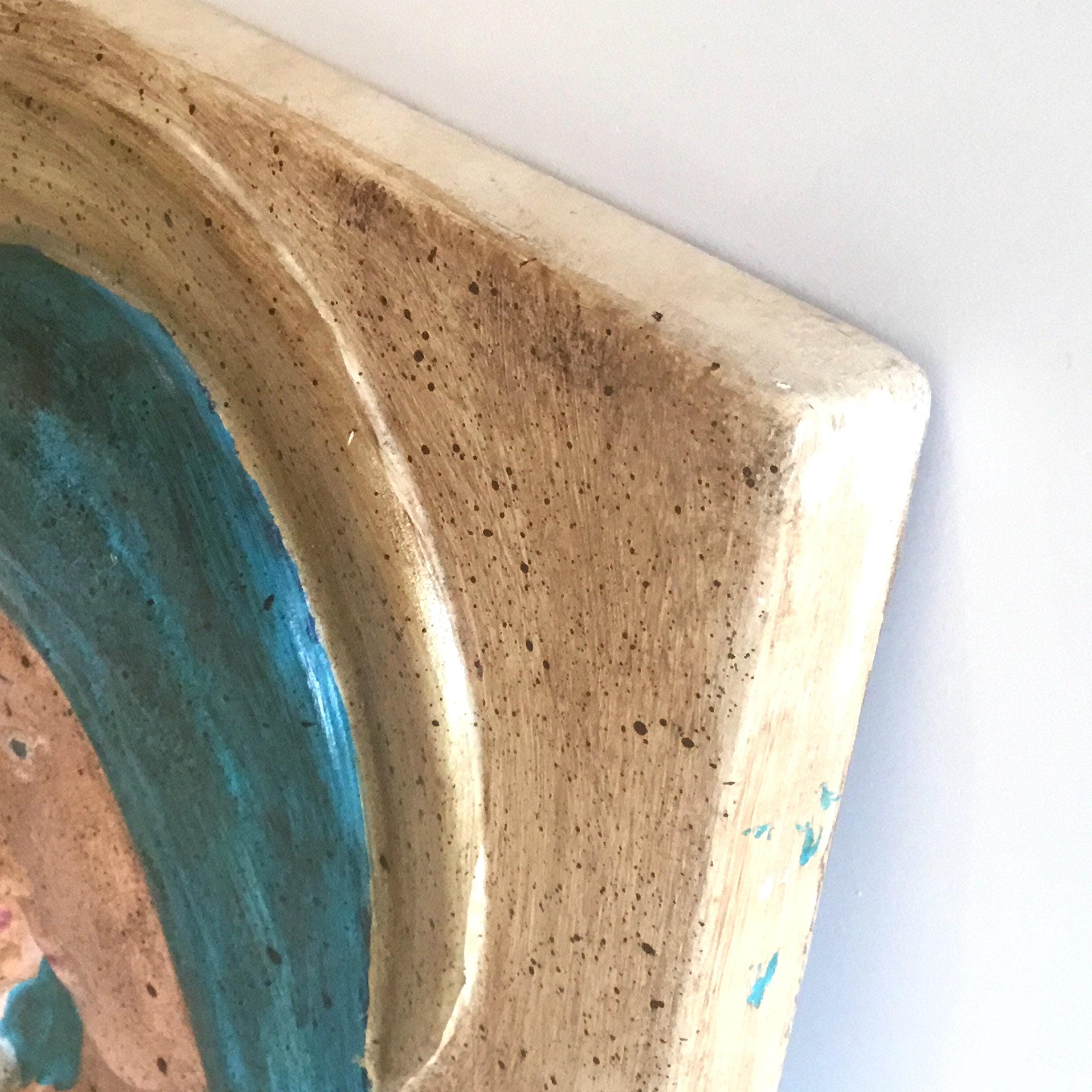Sacred Relief | Diego Casella-Pc-1954 Madonna and Child (1972) Hand-Painted Ceramic — photo 8 of 8