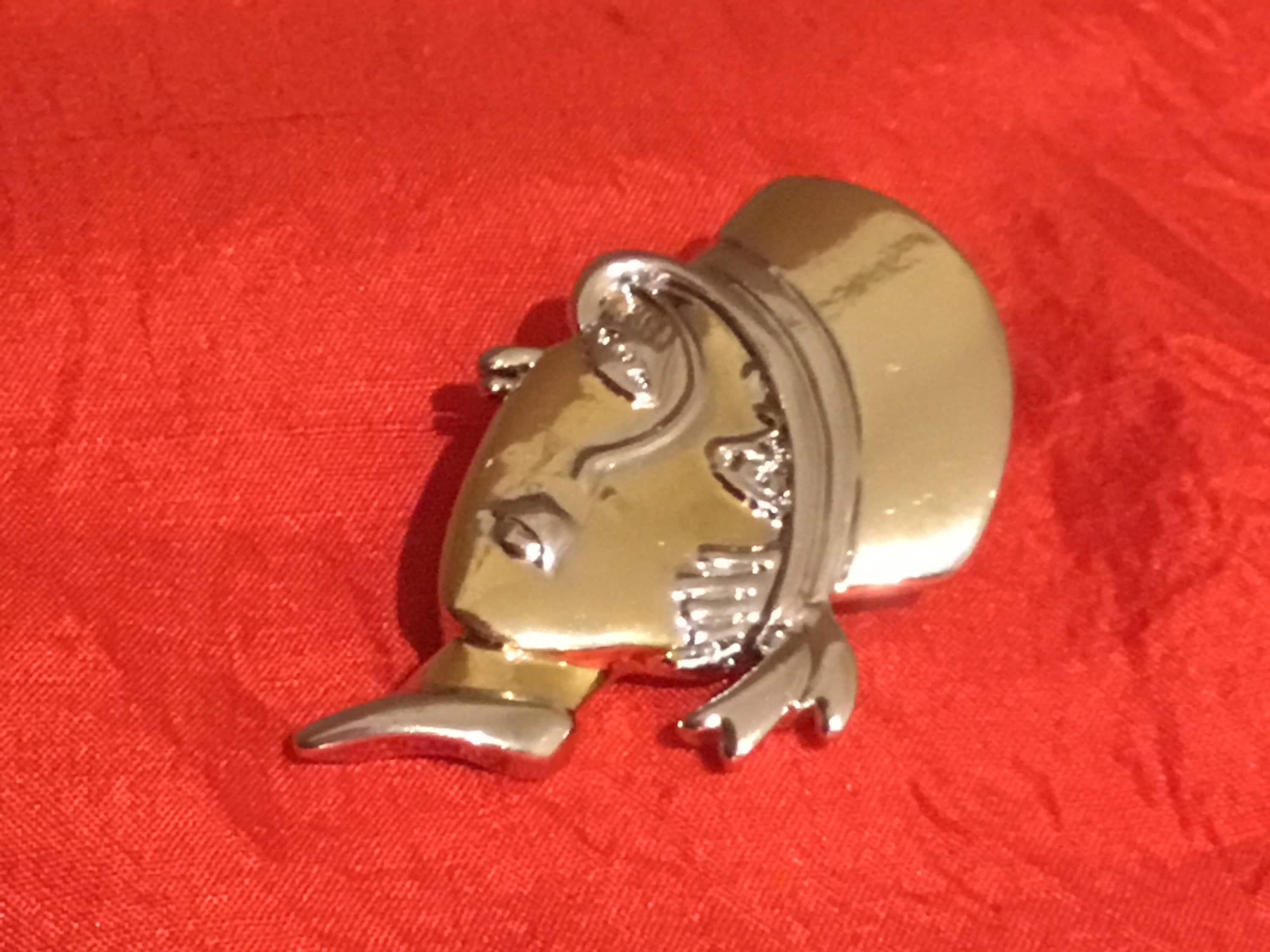 Vintage Brooch | Diego Casella-Pc-1954 Jewelry Design (1995) 24k Gold & 1000 Rhodium — photo 5 of 8