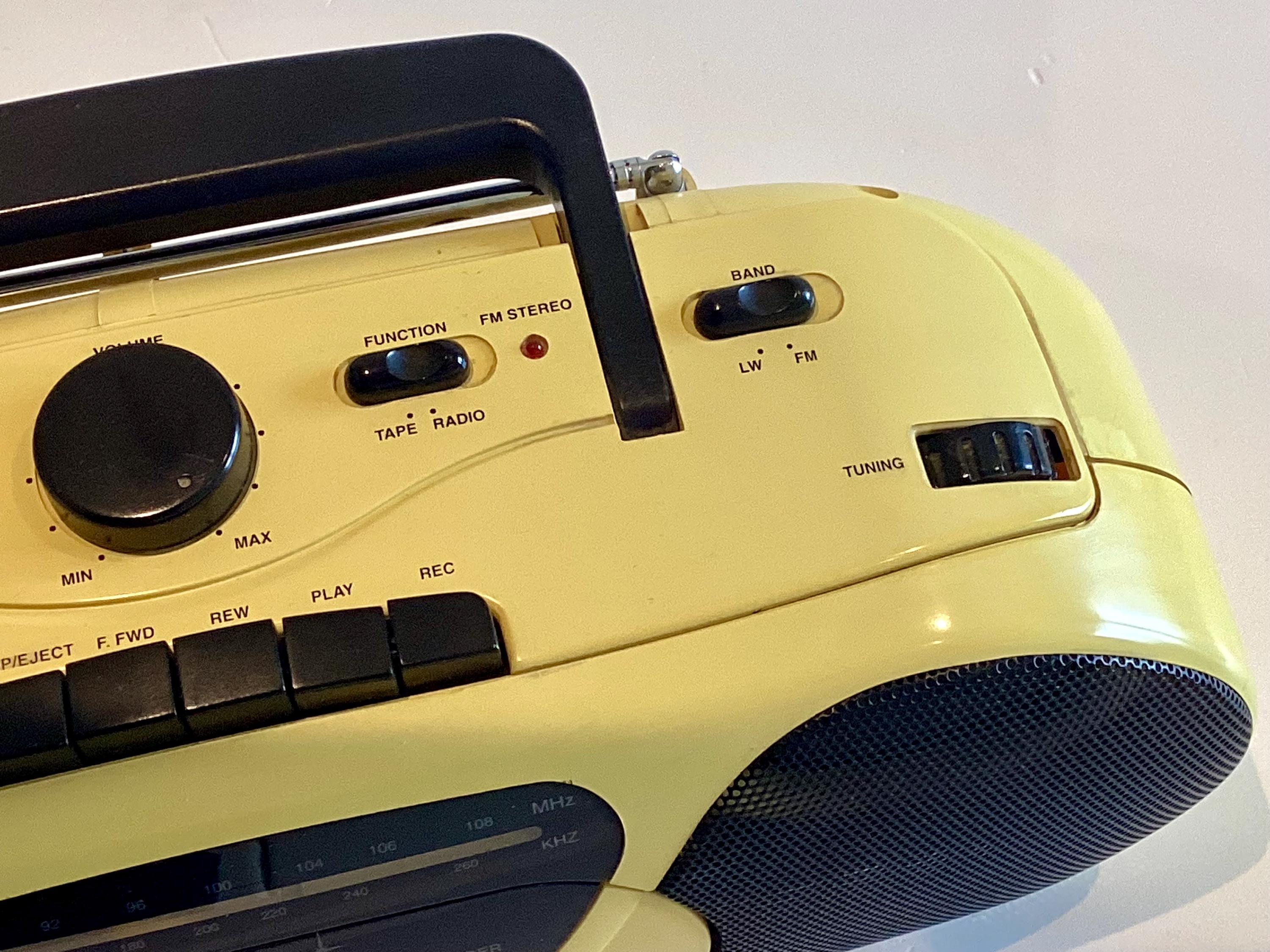Vintage Boombox Crystal Sound CRC-820Y 1980s Stereo Radio Cassette Recorder — photo 11 of 11