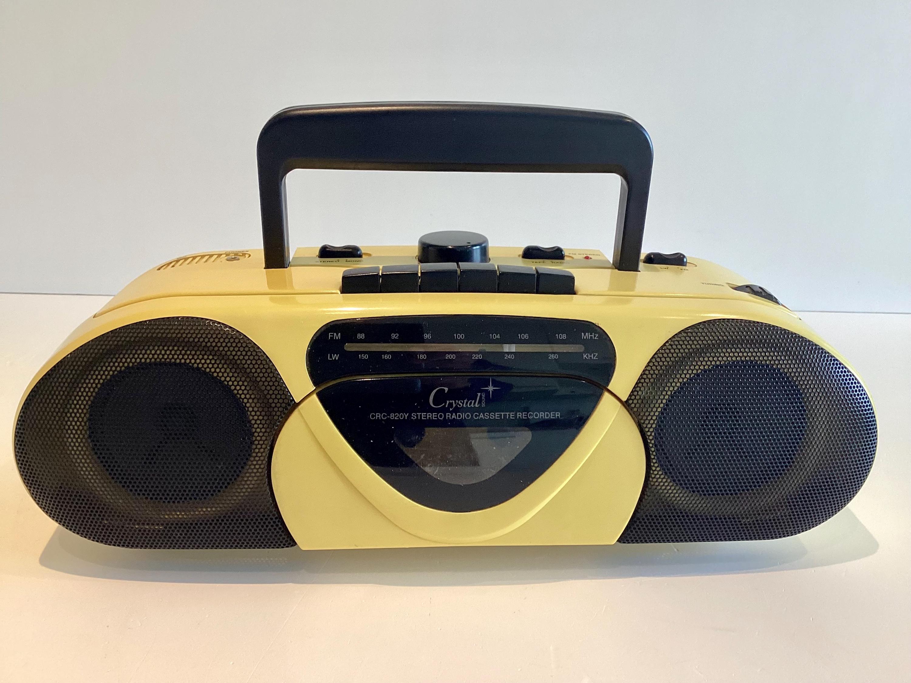Vintage Boombox Crystal Sound CRC-820Y 1980s Stereo Radio Cassette Recorder — photo 3 of 11