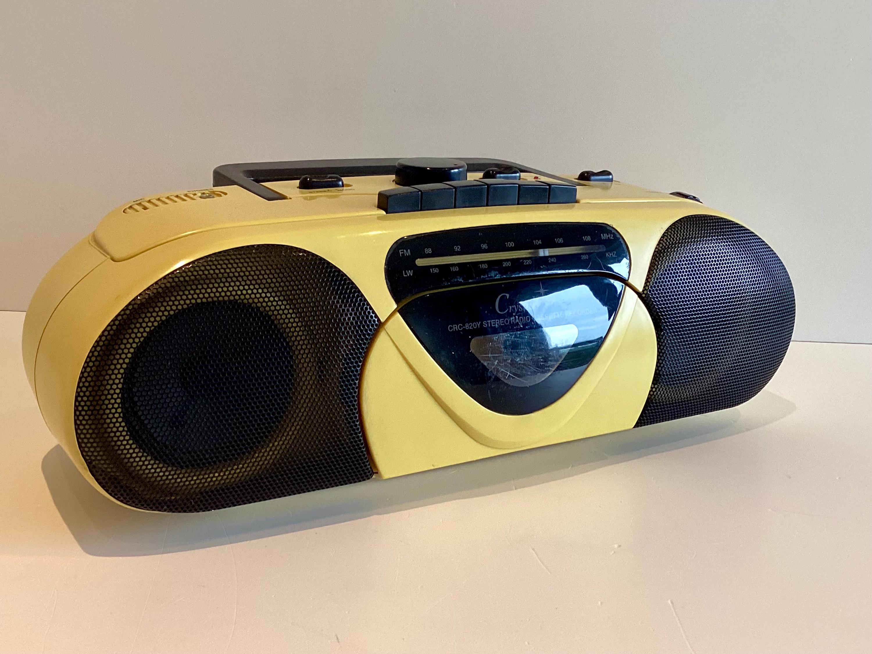 Vintage Boombox Crystal Sound CRC-820Y 1980s Stereo Radio Cassette Recorder — photo 6 of 11