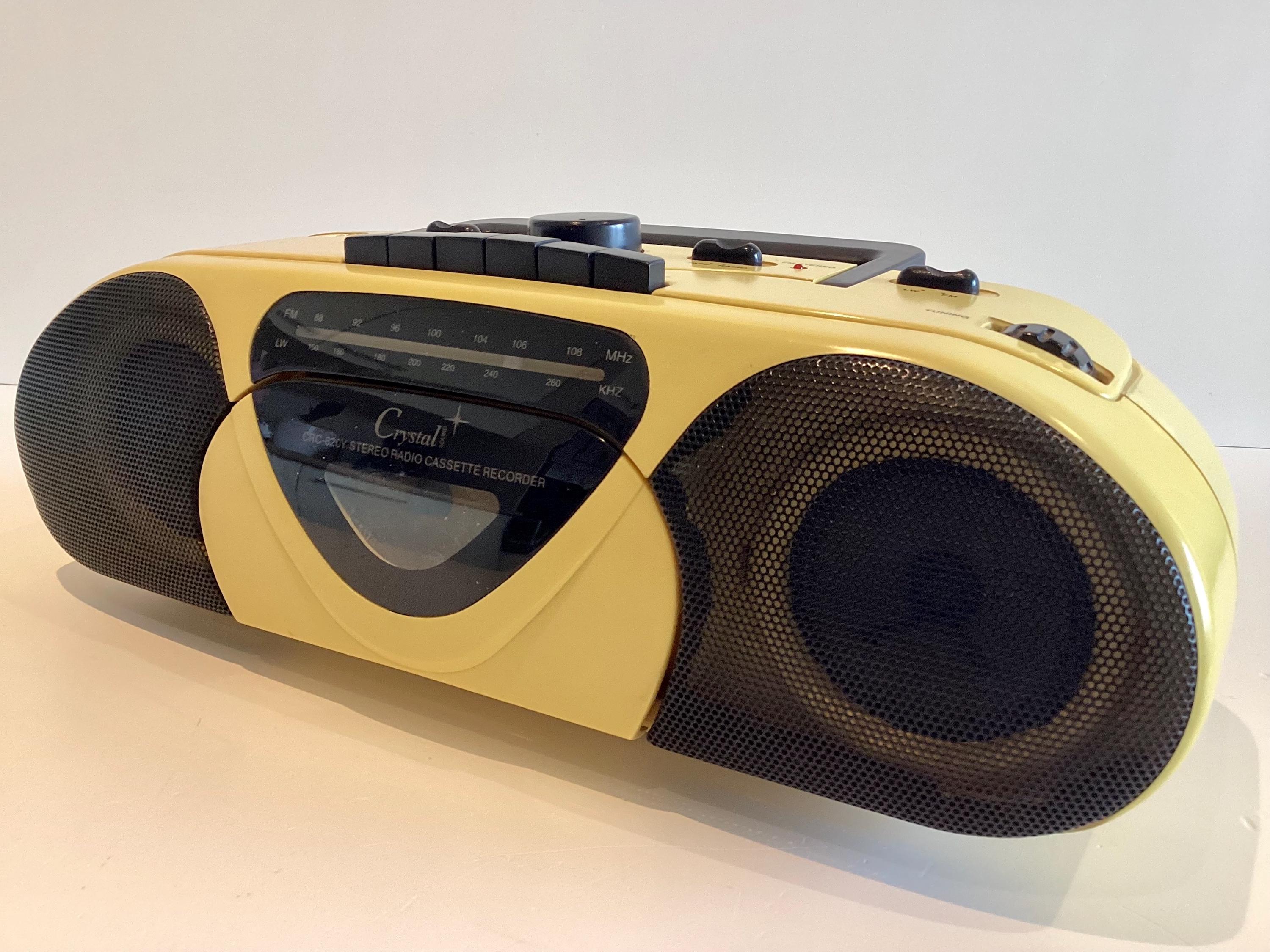 Vintage Boombox Crystal Sound CRC-820Y 1980s Stereo Radio Cassette Recorder — photo 9 of 11