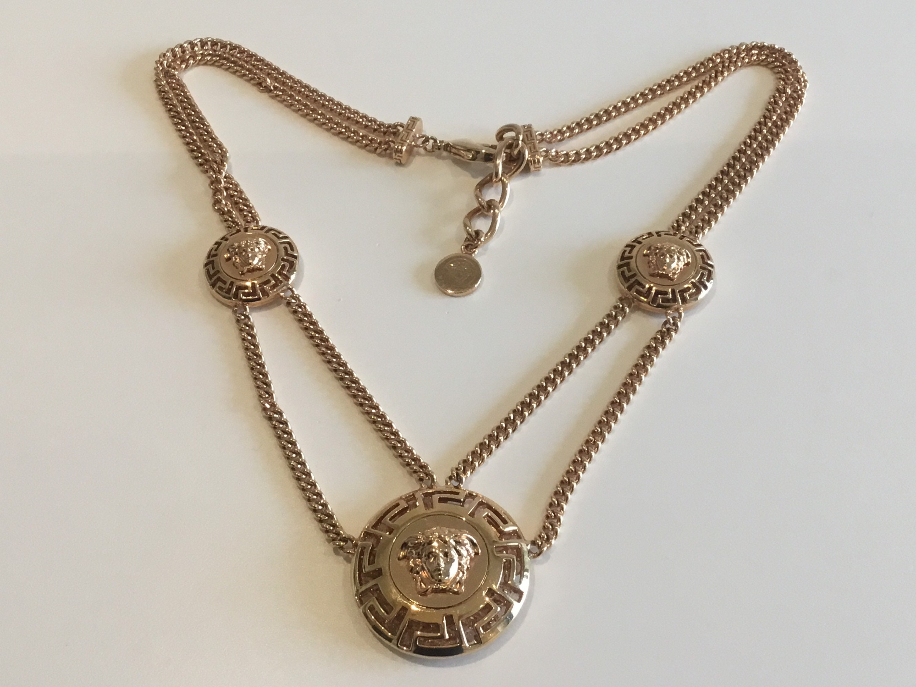 Vintage Jewelry | 1980s Versace Medusa Set, Gold Plated Limited Edition with Crystal* — photo 6 of 11