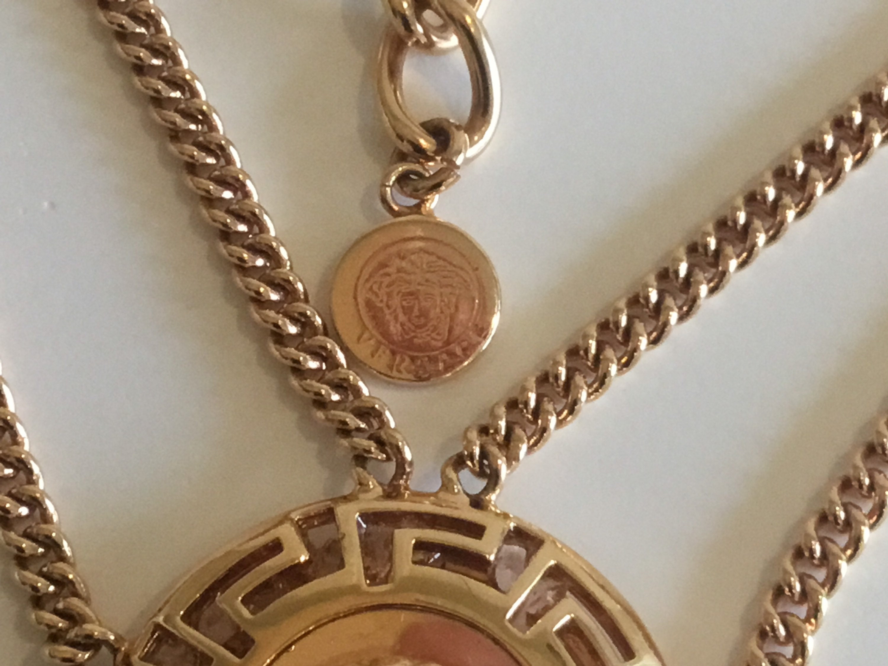 Vintage Jewelry | 1980s Versace Medusa Set, Gold Plated Limited Edition with Crystal* — photo 10 of 11