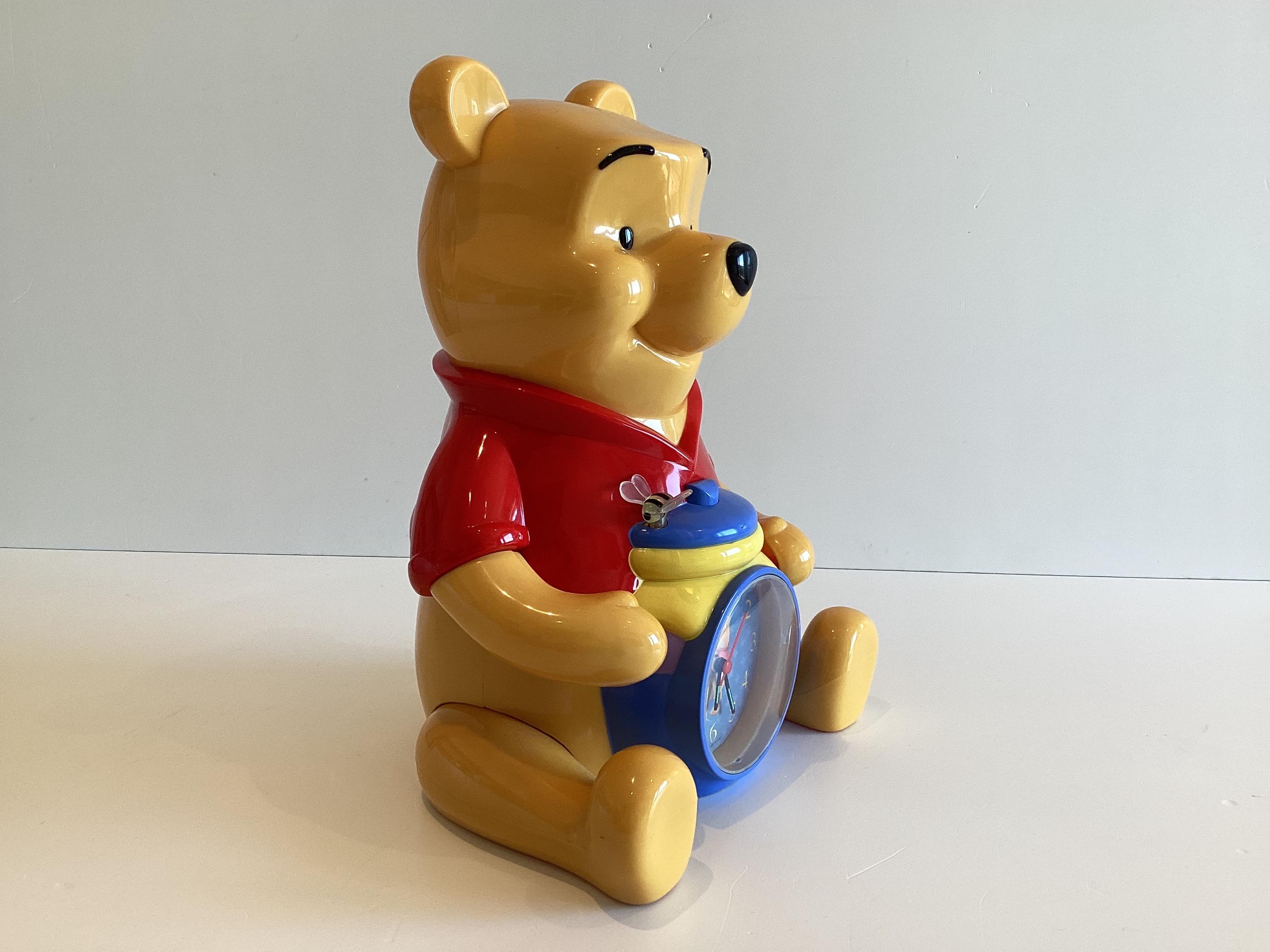 Vintage Disney Clock | 1980s Winnie The Pooh Musical Alarm Piggy Bank, Working Light — photo 3 of 9