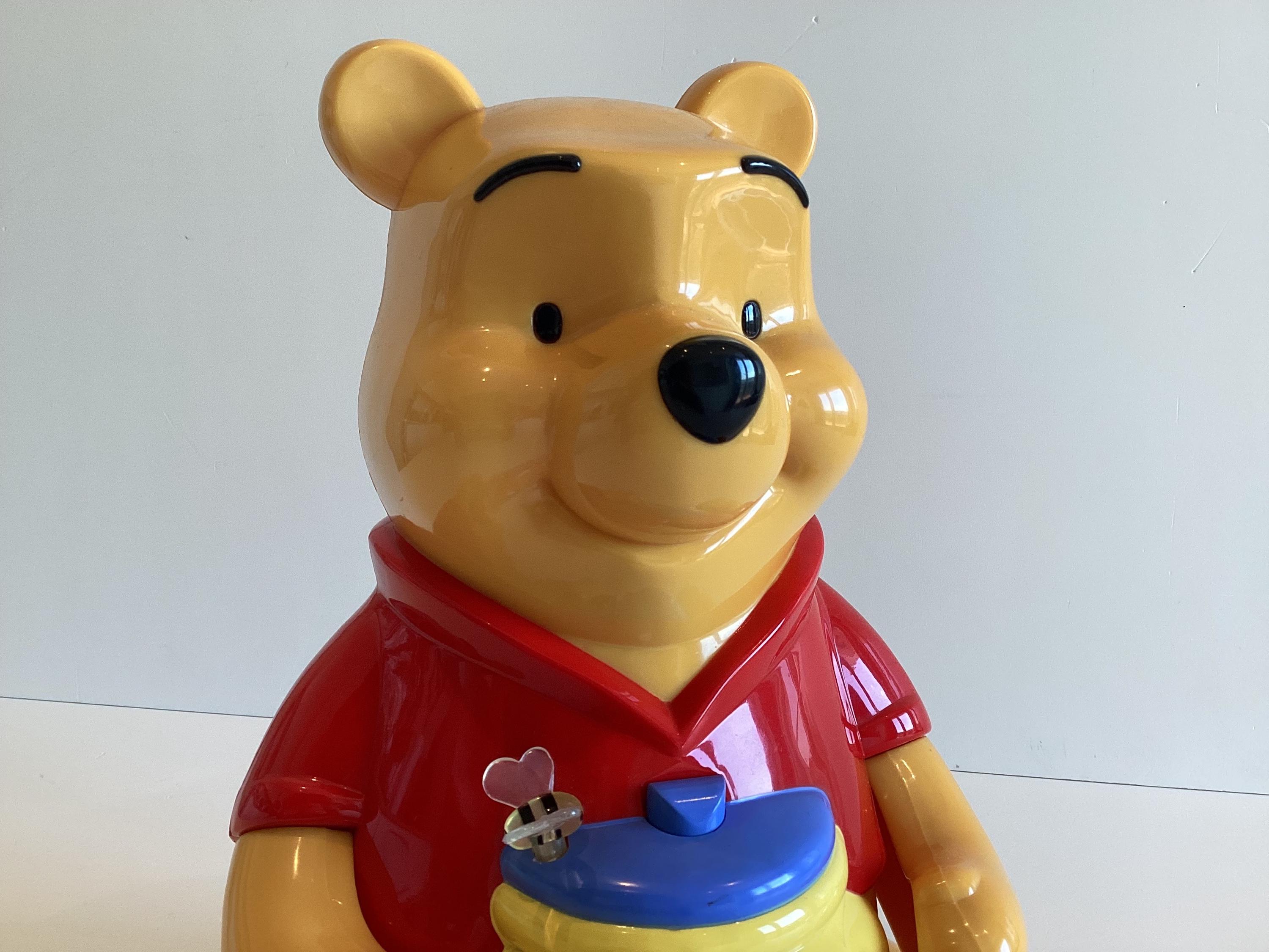 Vintage Disney Clock | 1980s Winnie The Pooh Musical Alarm Piggy Bank, Working Light — photo 4 of 9