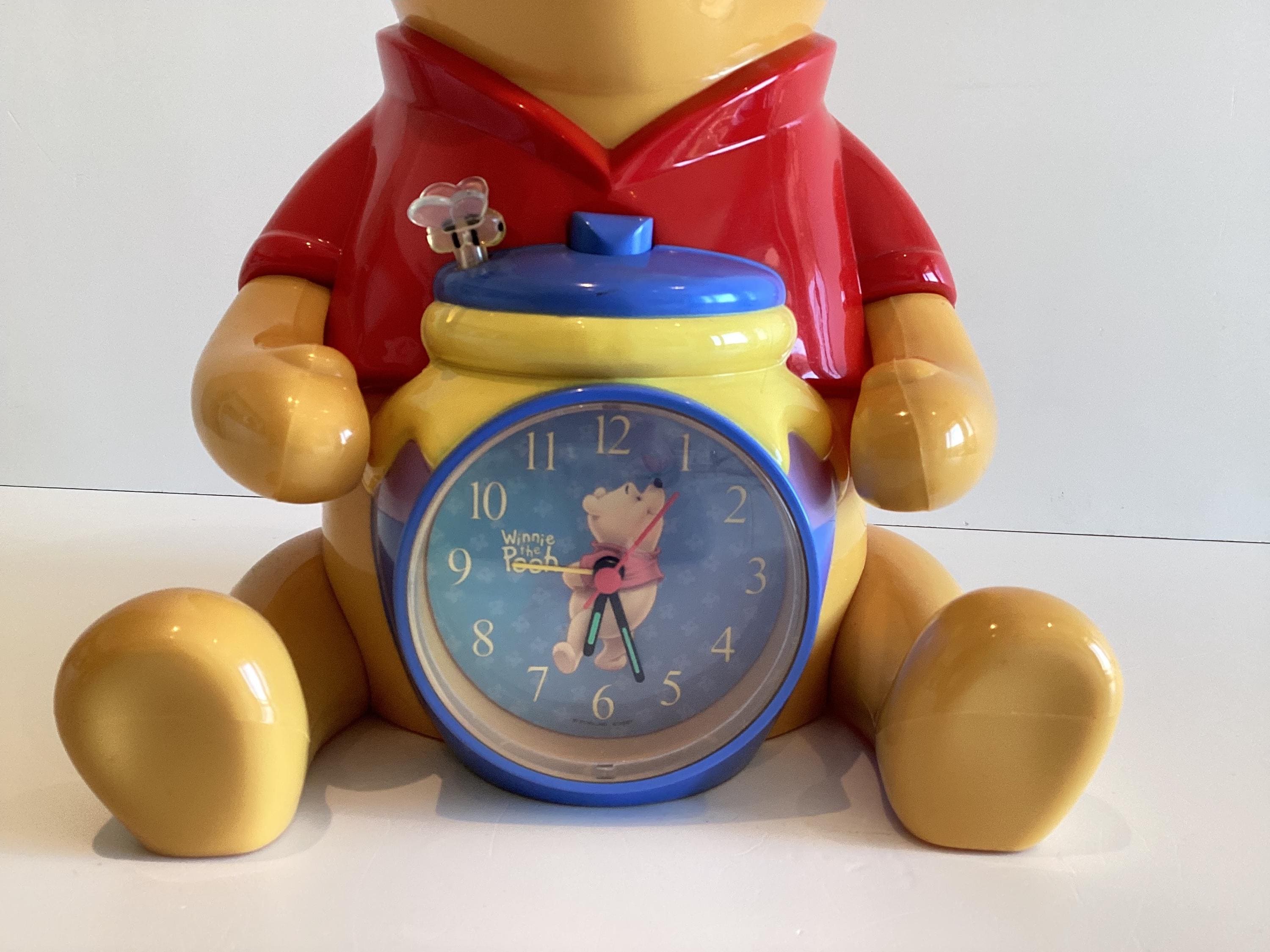 Vintage Disney Clock | 1980s Winnie The Pooh Musical Alarm Piggy Bank, Working Light — photo 5 of 9