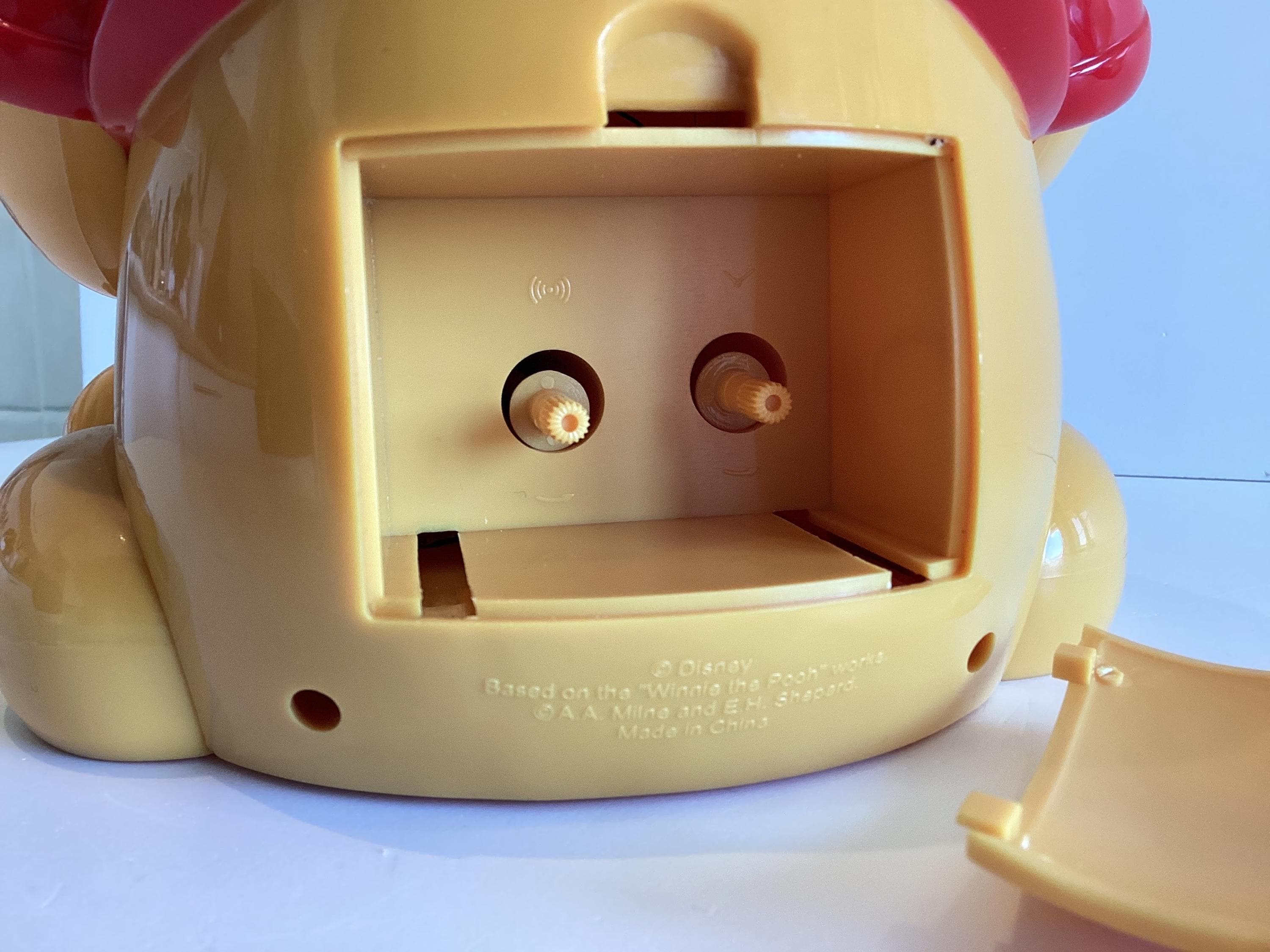 Vintage Disney Clock | 1980s Winnie The Pooh Musical Alarm Piggy Bank, Working Light — photo 8 of 9