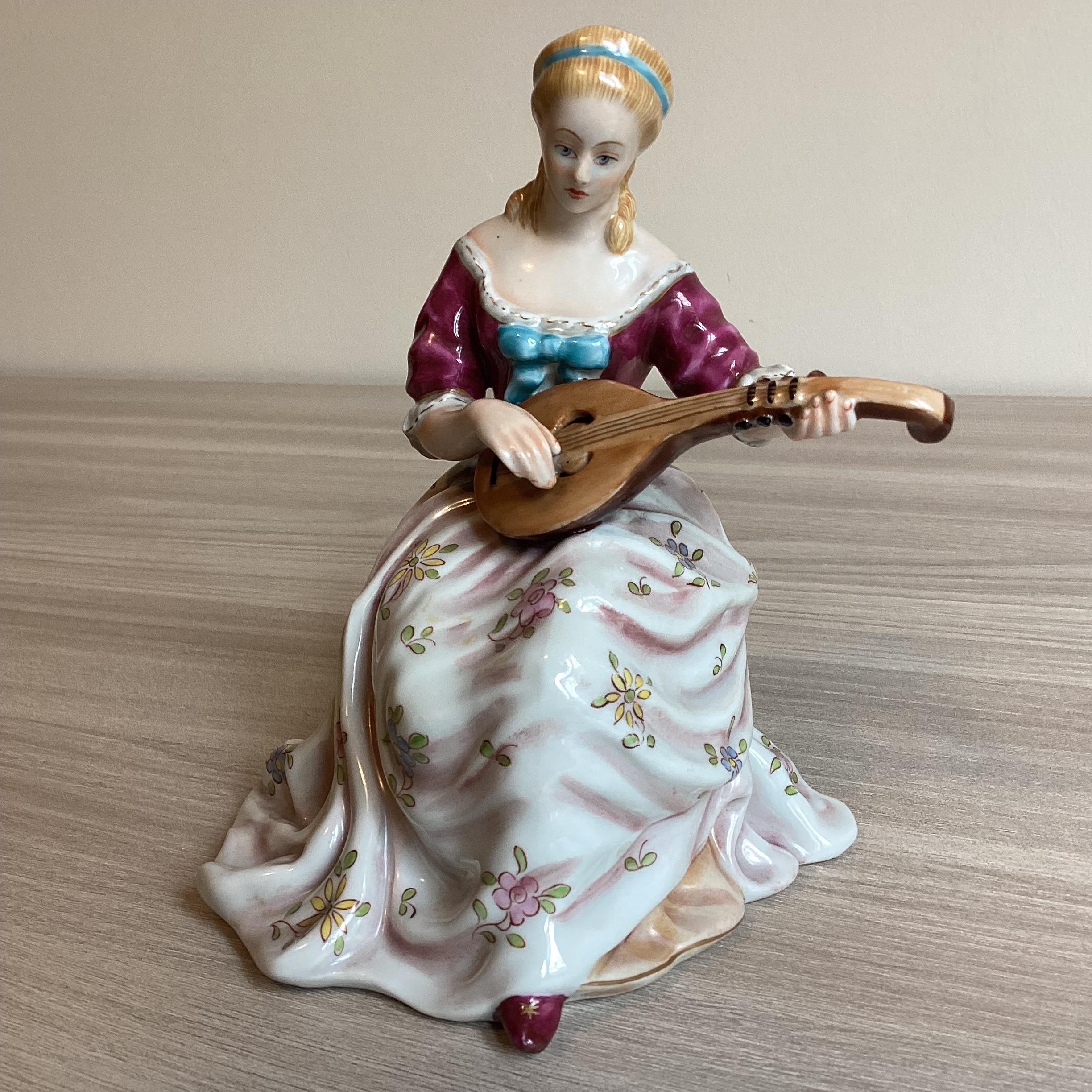 Porcelain Figurine  | Al Crowned Gallery Florence 1950s, Rare Italian Artisan Figurine — photo 5 of 11