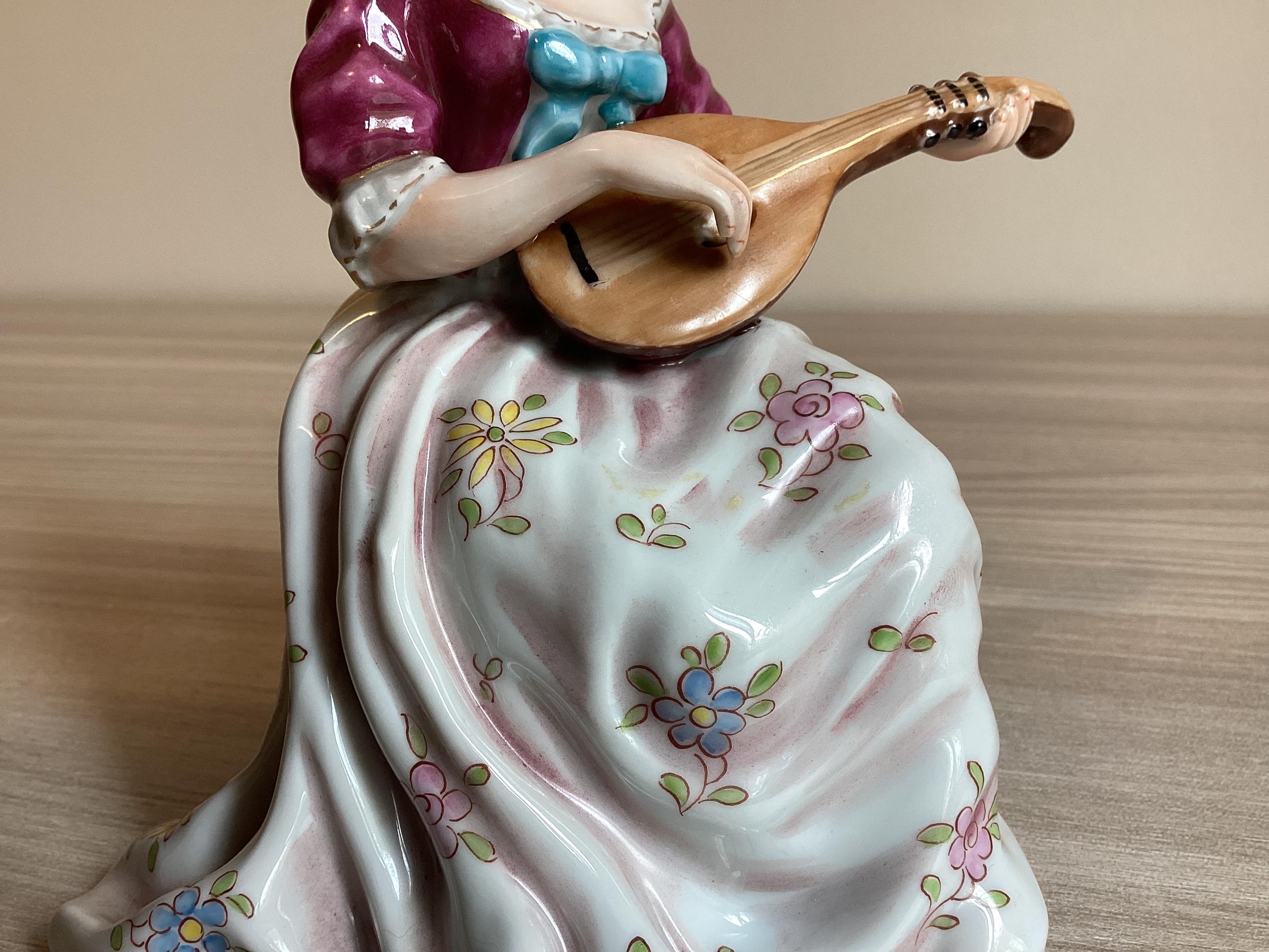 Porcelain Figurine  | Al Crowned Gallery Florence 1950s, Rare Italian Artisan Figurine — photo 6 of 11